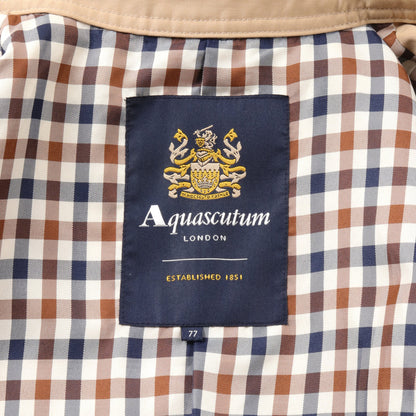 トレンチコート コットン ベージュ アクアスキュータム アウター Aquascutum