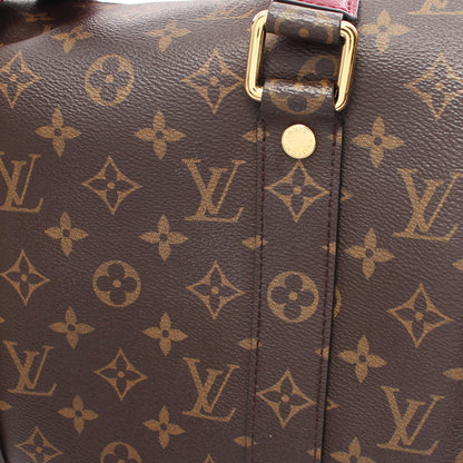 マンハッタン モノグラム レザン ハンドバッグ PVC レザー ブラウン ボルドー 2WAY ルイヴィトン バッグ LOUIS VUITTON