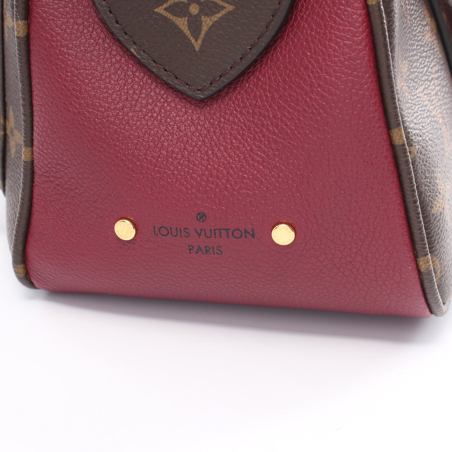 マンハッタン モノグラム レザン ハンドバッグ PVC レザー ブラウン ボルドー 2WAY ルイヴィトン バッグ LOUIS VUITTON