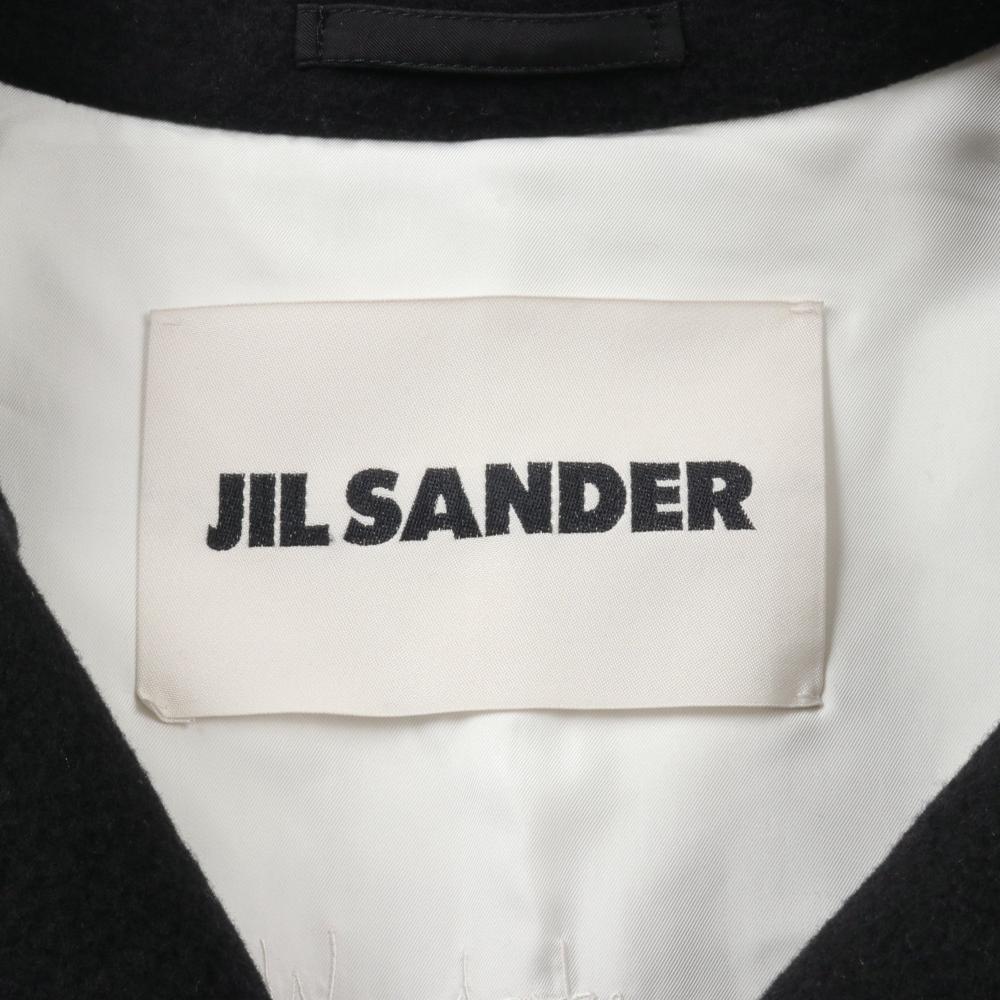 コート ウール ブラック ダブルブレスト ジルサンダー アウター JIL SANDER