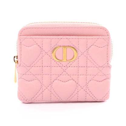 DIOR CARO LAVENDER カードケース コインケース レザー ピンク クリスチャンディオール 財布・小物 Christian Dior