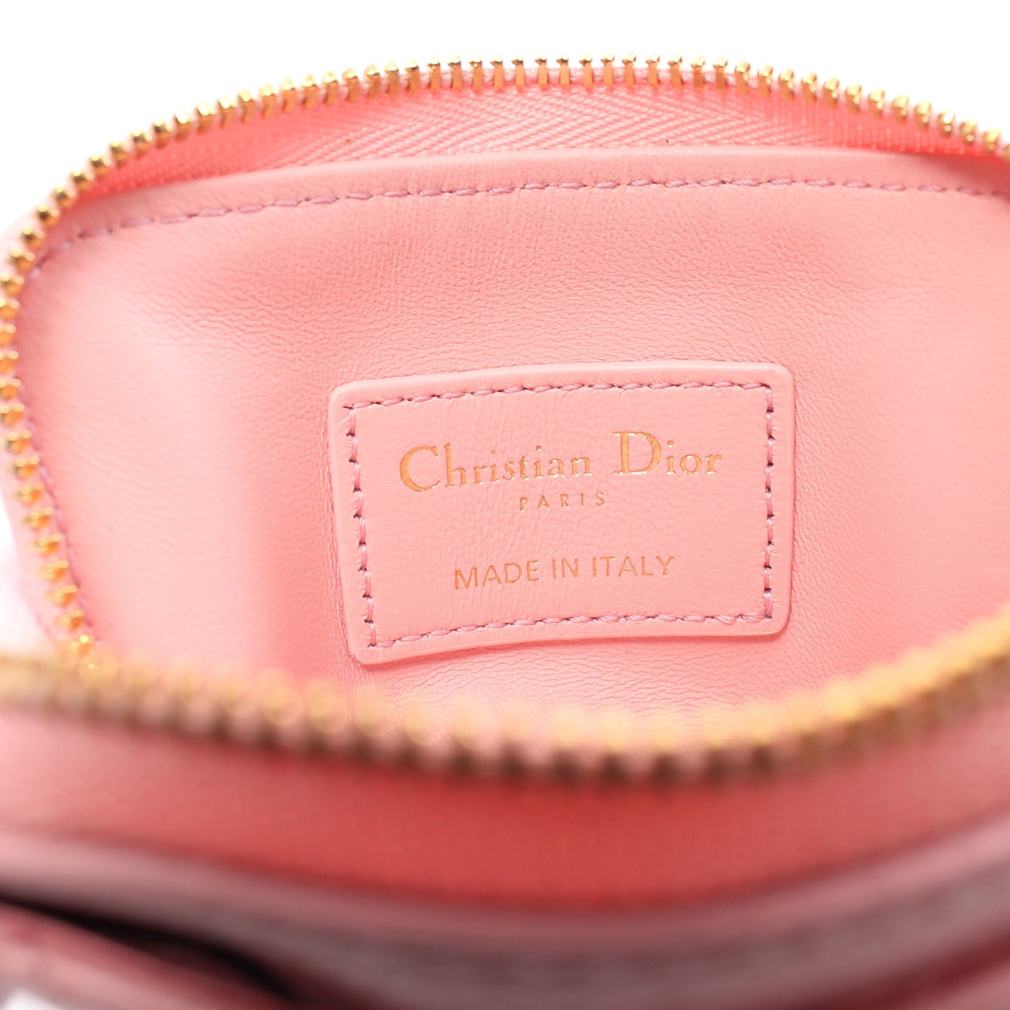 DIOR CARO LAVENDER カードケース コインケース レザー ピンク クリスチャンディオール 財布・小物 Christian Dior