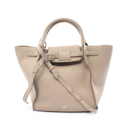 ビッグバッグ スモール ウィズ ロングストラップ ハンドバッグ レザー ベージュ 2WAY セリーヌ バッグ CELINE