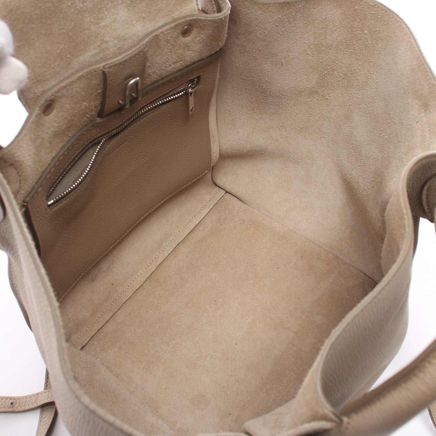 ビッグバッグ スモール ウィズ ロングストラップ ハンドバッグ レザー ベージュ 2WAY セリーヌ バッグ CELINE