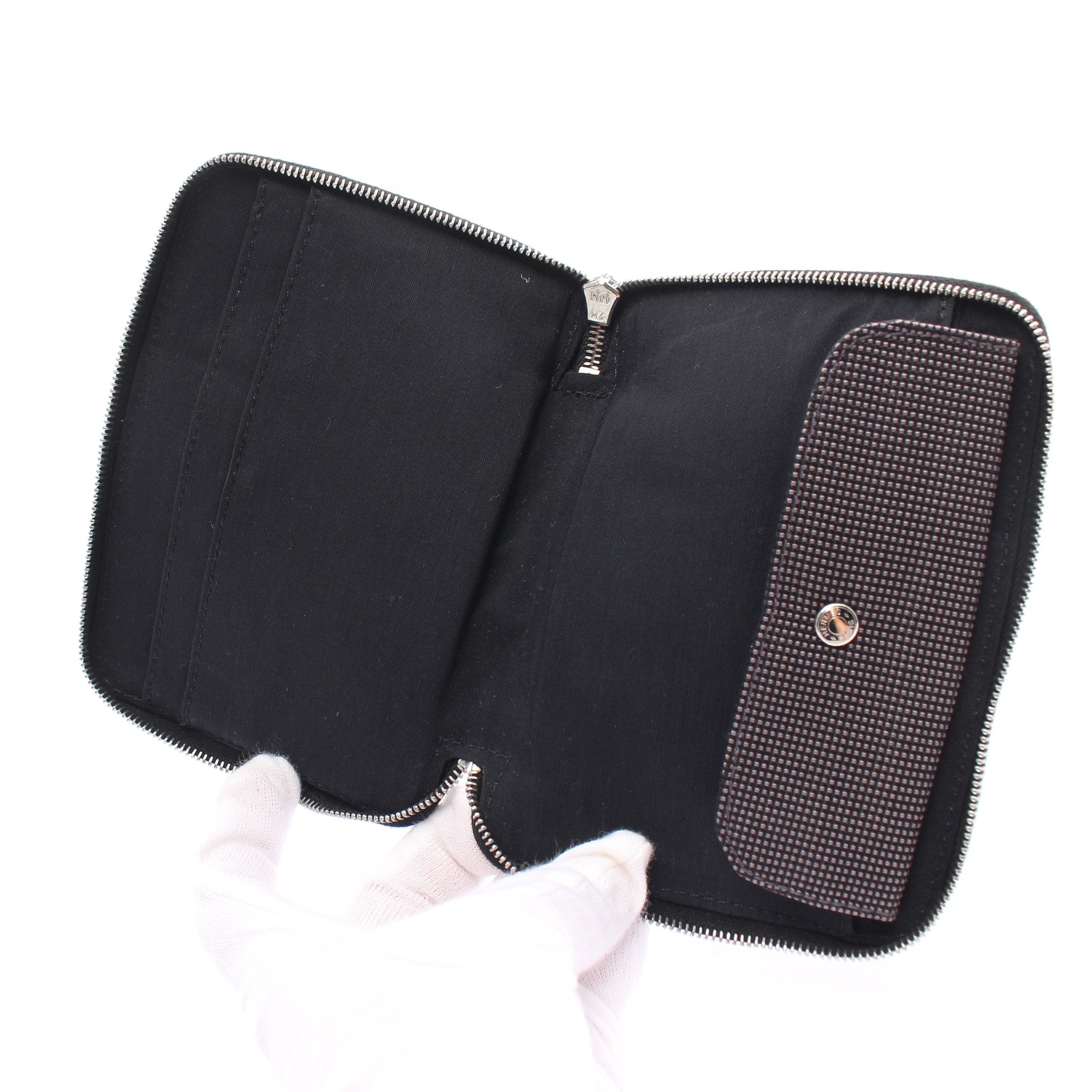 エールライン パースPM ラウンドファスナー財布 ナイロンキャンバス