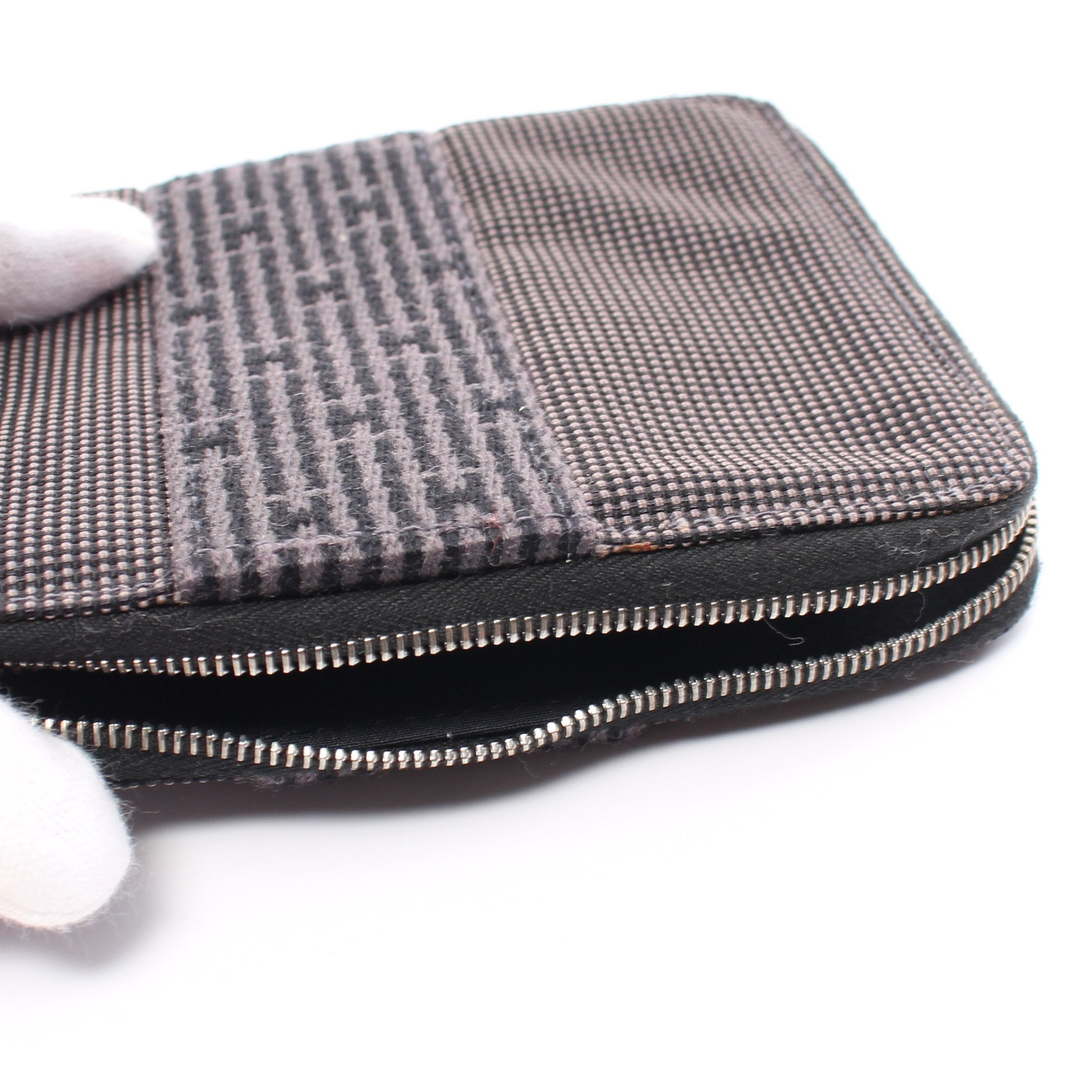 エールライン パースPM ラウンドファスナー財布 ナイロンキャンバス