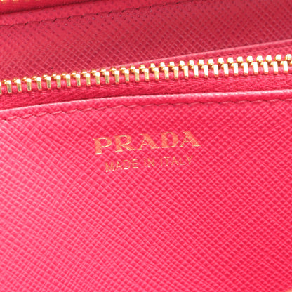 SAFFIANO METAL ラウンドファスナー長財布 サフィアーノレザー ピンクパープル プラダ 財布・小物 PRADA