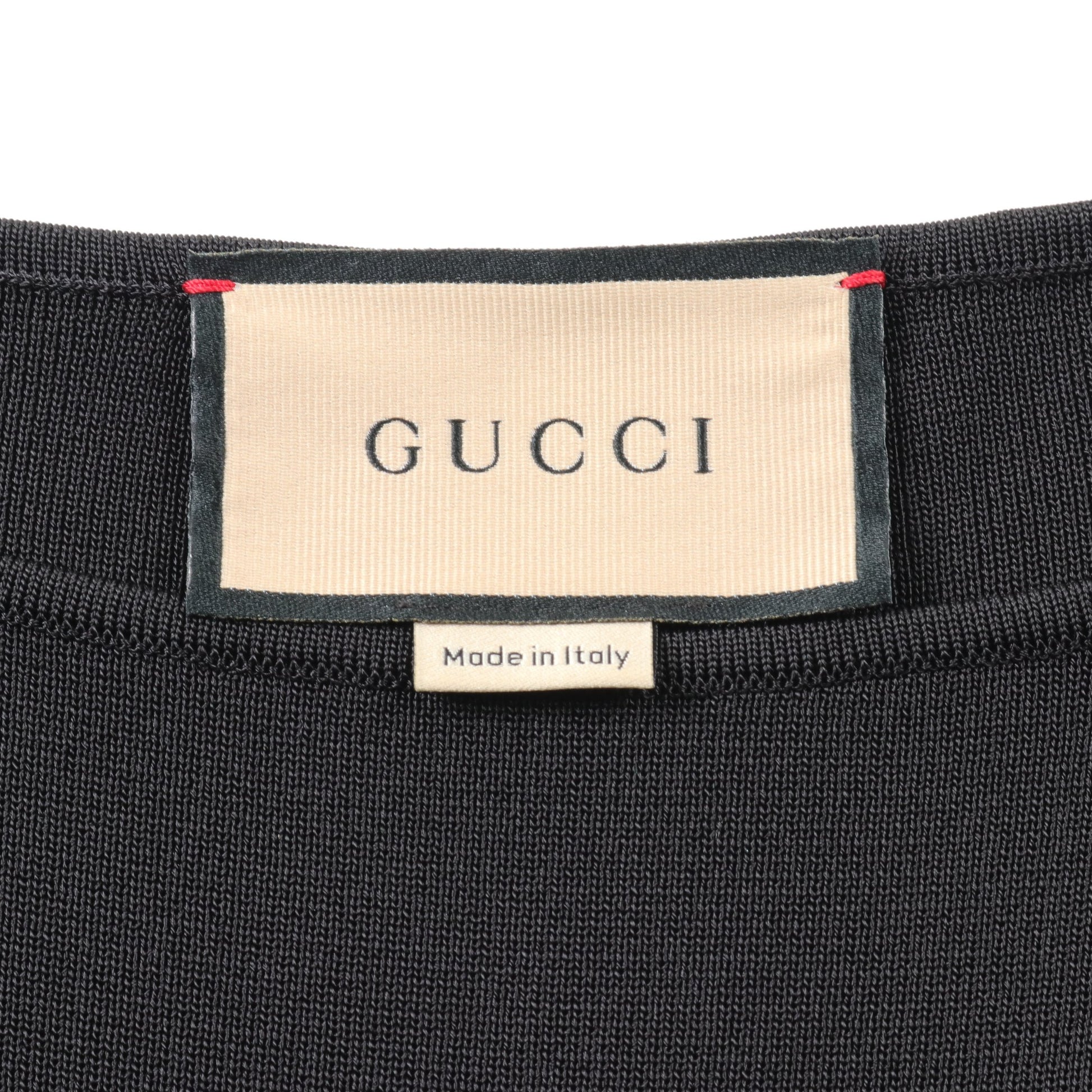 ワンピース レーヨン ブラック レース切替 グッチ ワンピース GUCCI