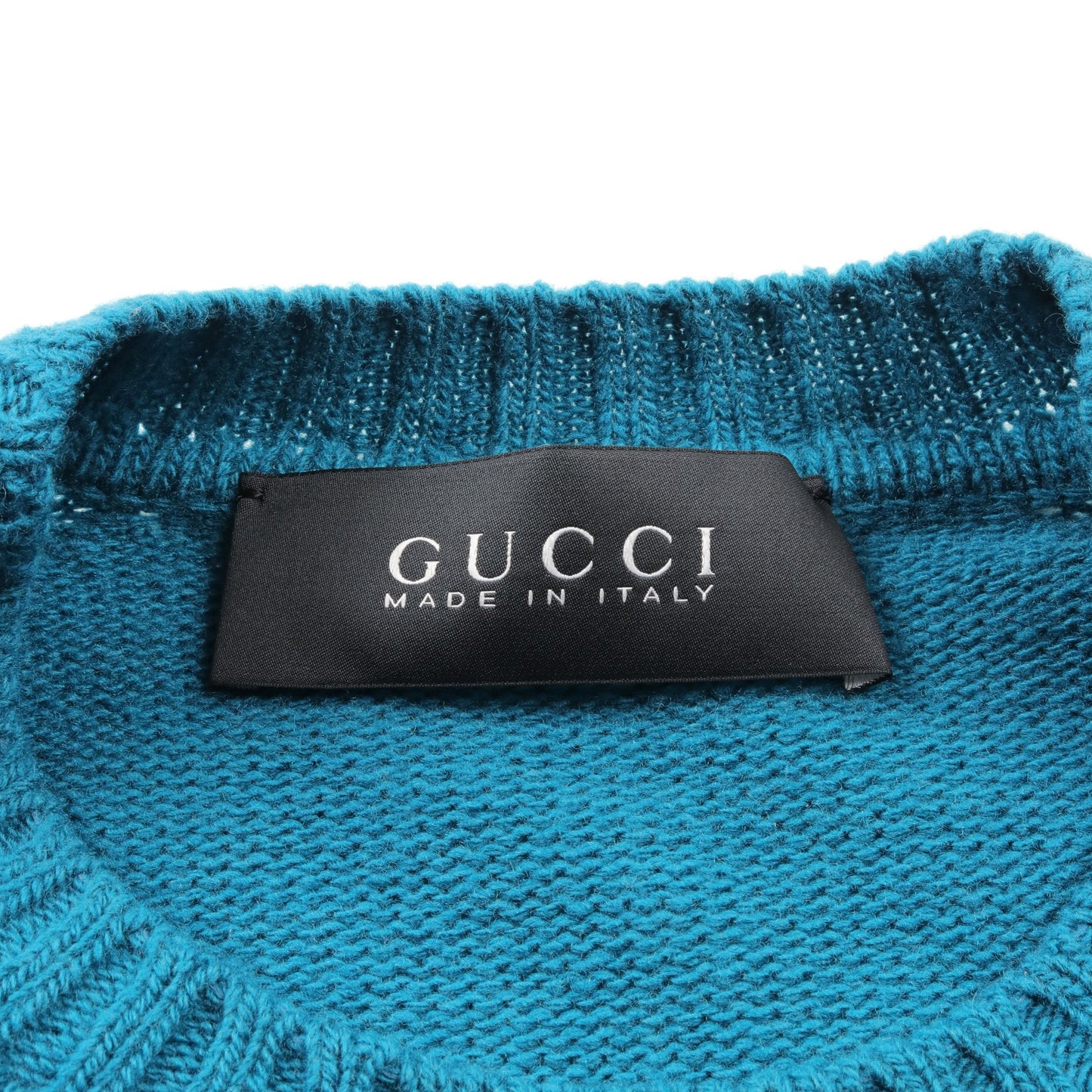 ニット ウール ブルーグリーン グッチ トップス GUCCI