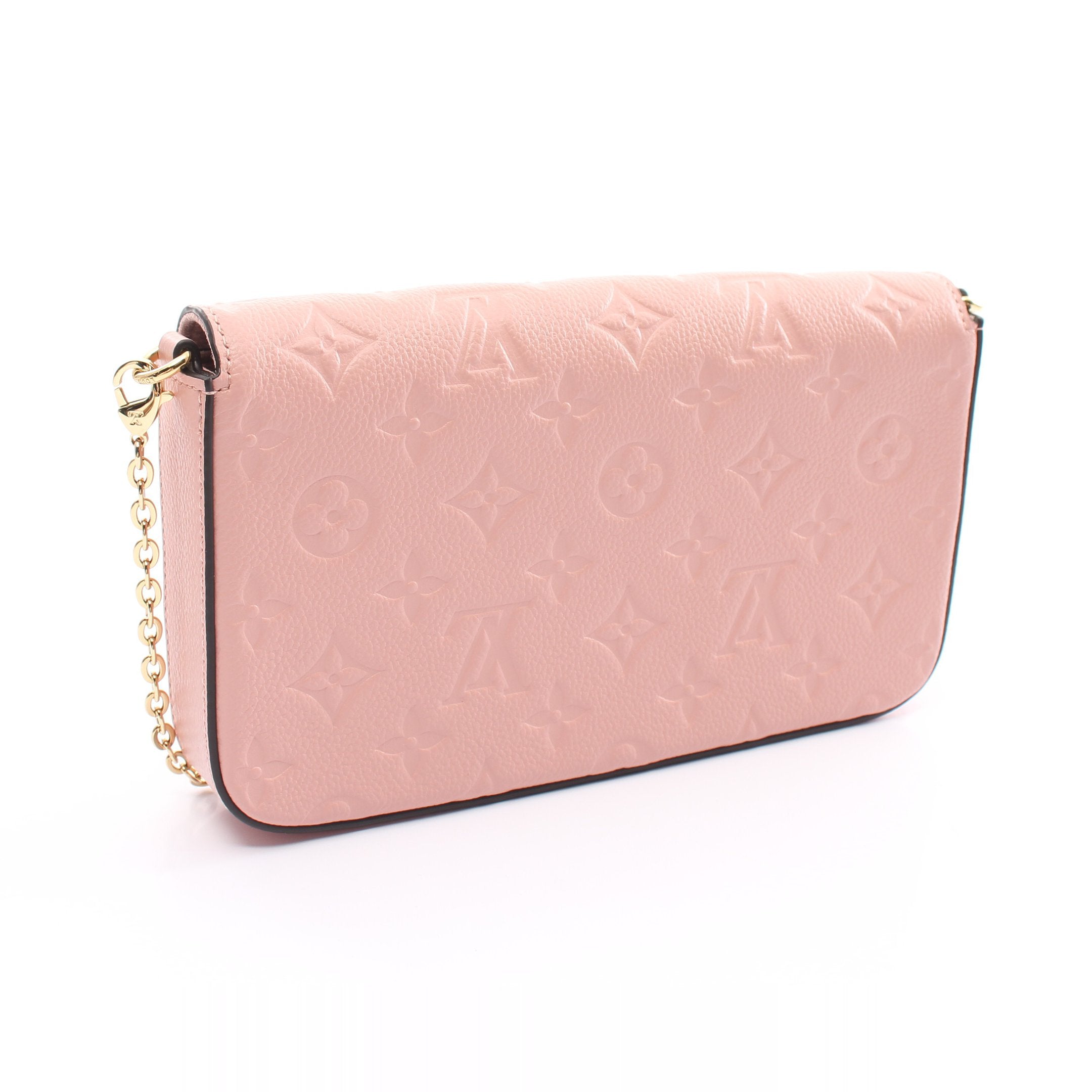 美品　Louis Vuitton ポシェット フェリシー ローズバレリーヌ ポシェット フェリシー モノグラム アンプラント ローズプードル