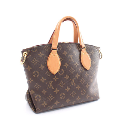 フラワージップドトートPM モノグラム ハンドバッグ トートバッグ PVC レザー ブラウン 2WAY ルイヴィトン バッグ LOUIS VUITTON