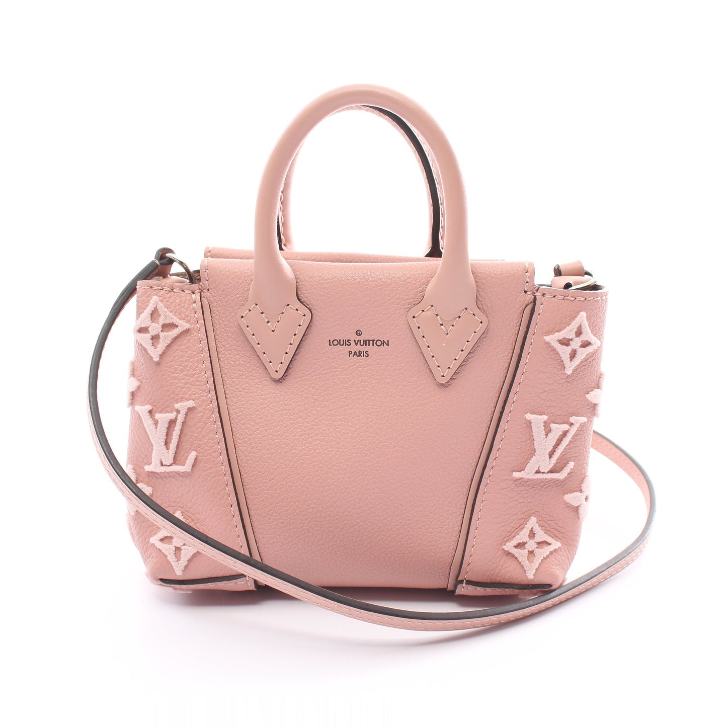 ナノW モノグラムヴェルール マグノリア ショルダーバッグ レザー ピンク 2WAY ルイヴィトン バッグ LOUIS VUITTON