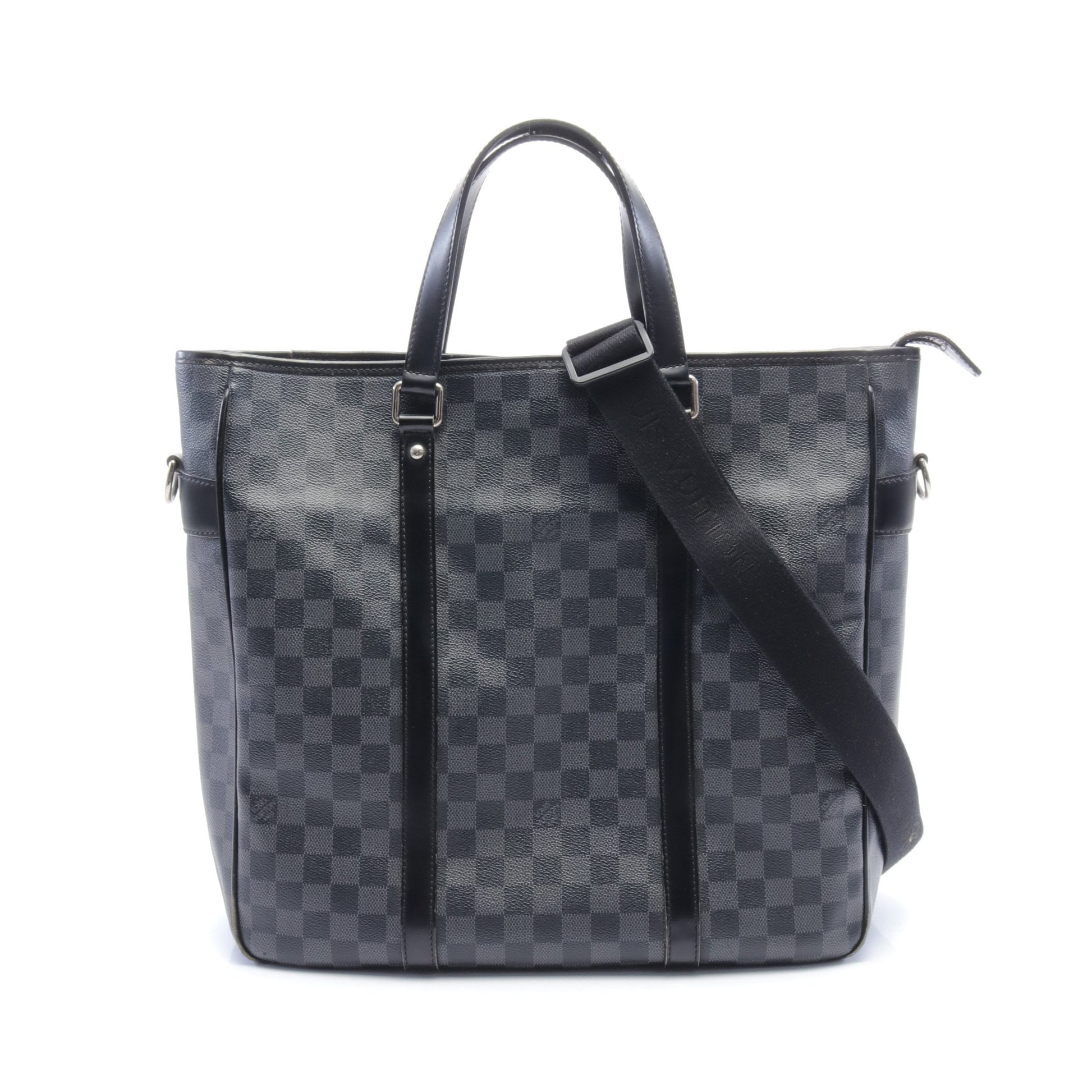 タダオ ダミエグラフィット ハンドバッグ トートバッグ PVC レザー ブラック 2WAY ルイヴィトン バッグ LOUIS VUITTON