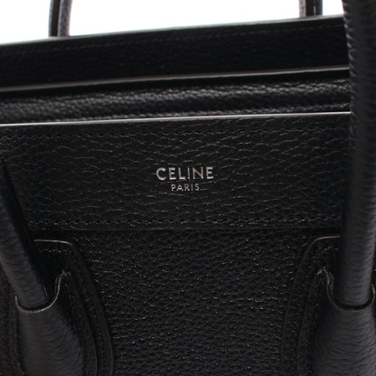 ラゲージ ナノショッパー ハンドバッグ レザー ブラック 2WAY セリーヌ バッグ CELINE