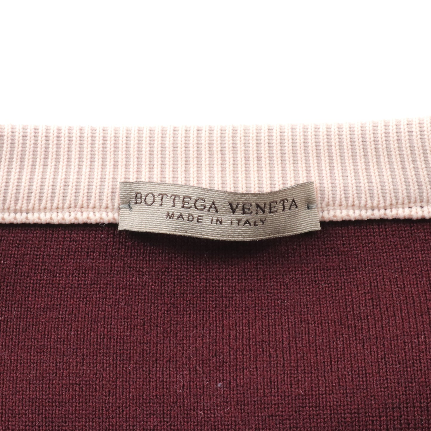 ニット トップス 半袖 ナイロン シルク ウール ライトピンク ボルドー マルチカラー ボッテガヴェネタ トップス BOTTEGA VENETA