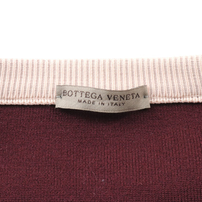 ニット トップス 半袖 ナイロン シルク ウール ライトピンク ボルドー マルチカラー ボッテガヴェネタ トップス BOTTEGA VENETA