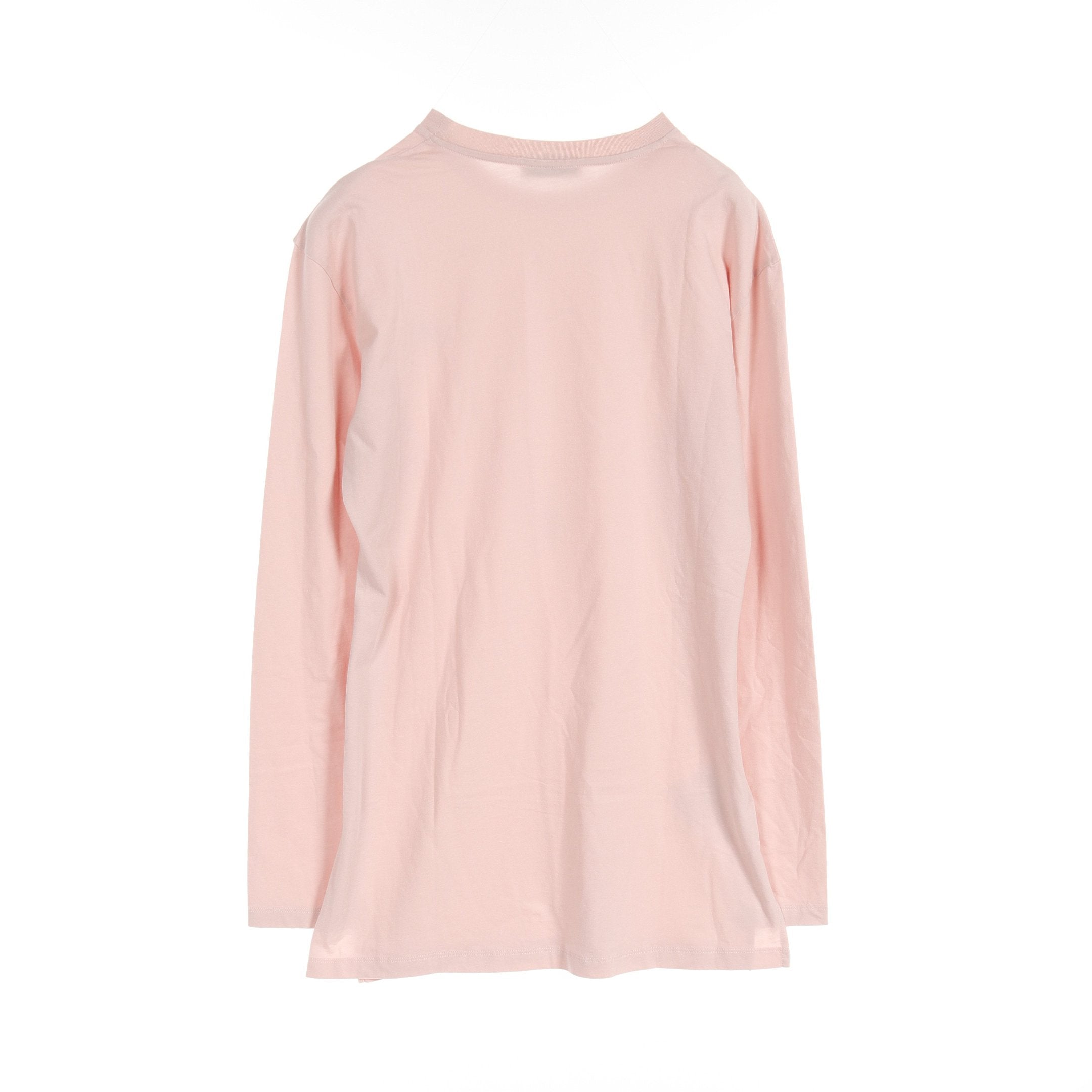 MIU MIU ピンク 長袖 Tシャツ ロング Tシャツ 長袖 ロゴワッペン コットン ライトピンク ミュウ
