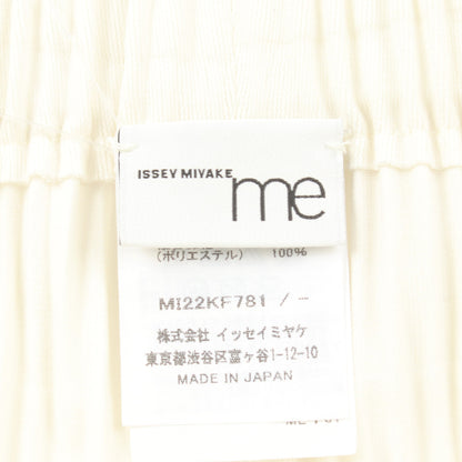 プリーツ パンツ イージーパンツ オフホワイト ミーイッセイミヤケ ボトムス me ISSEY MIYAKE