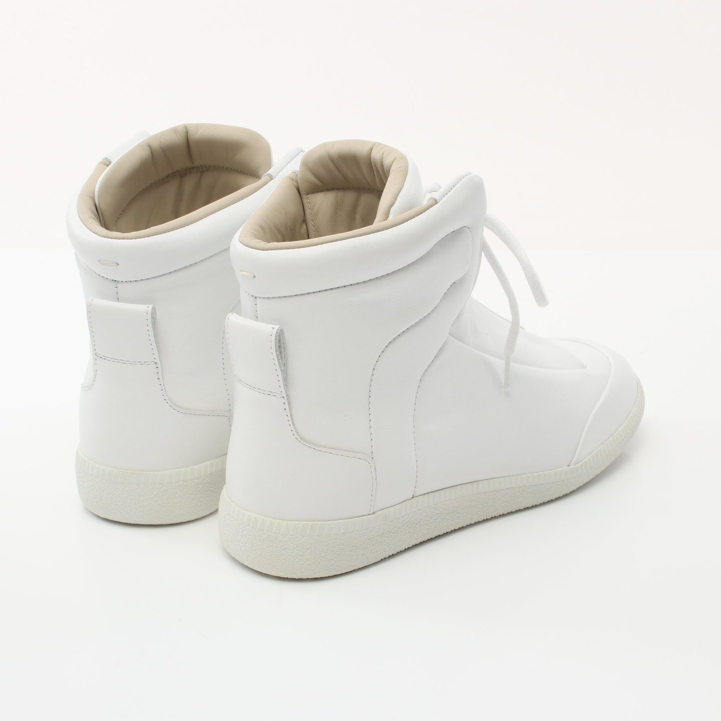 ハイカットスニーカー レザー ホワイト メゾンマルジェラ22 シューズ Maison Margiela 22