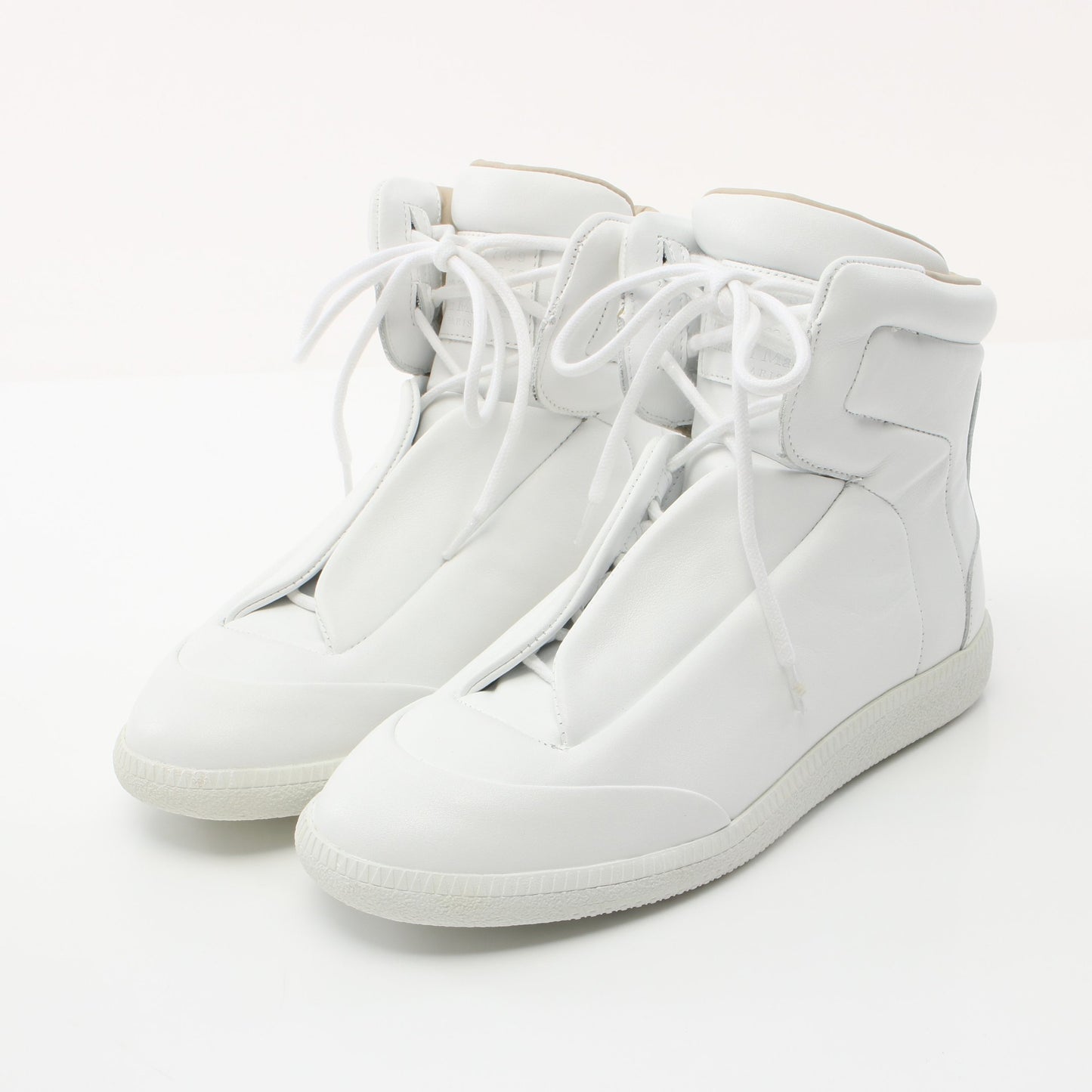 ハイカットスニーカー レザー ホワイト メゾンマルジェラ22 シューズ Maison Margiela 22