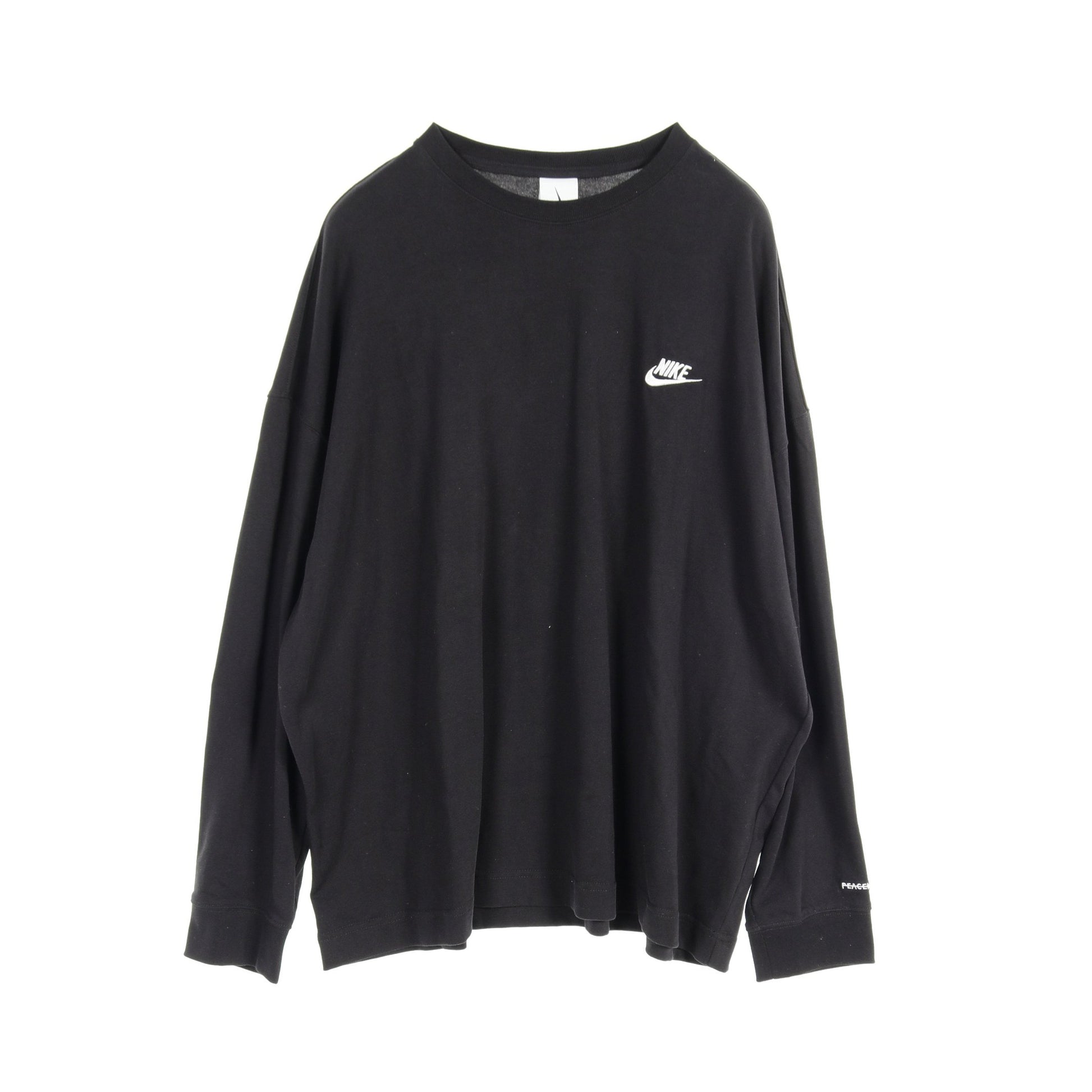 NIKE × PEACEMINUSONE ロングスリーブ Tシャツ フラワープリント コットン ブラック ナイキ トップス NIKE