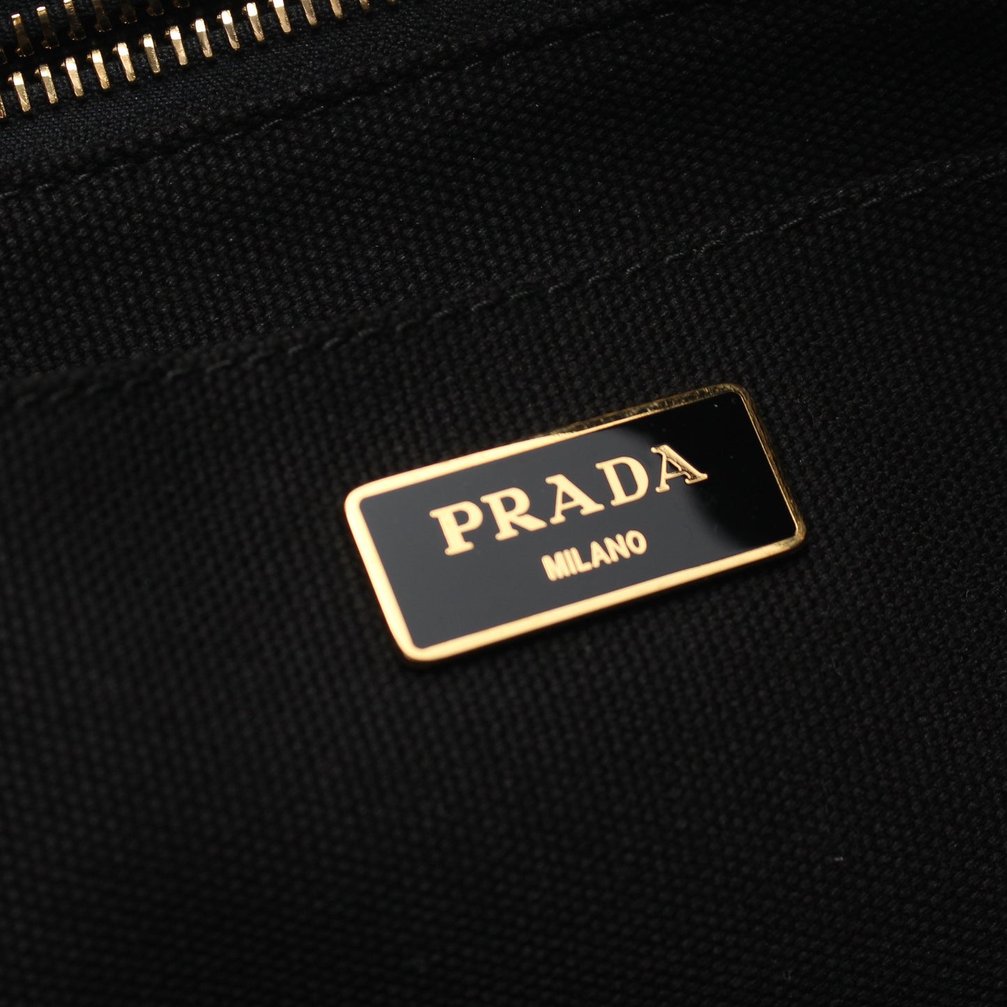 CANAPA カナパ ハンドバッグ トートバッグ キャンバス ブラック ビジュー スタッズ プラダ バッグ PRADA