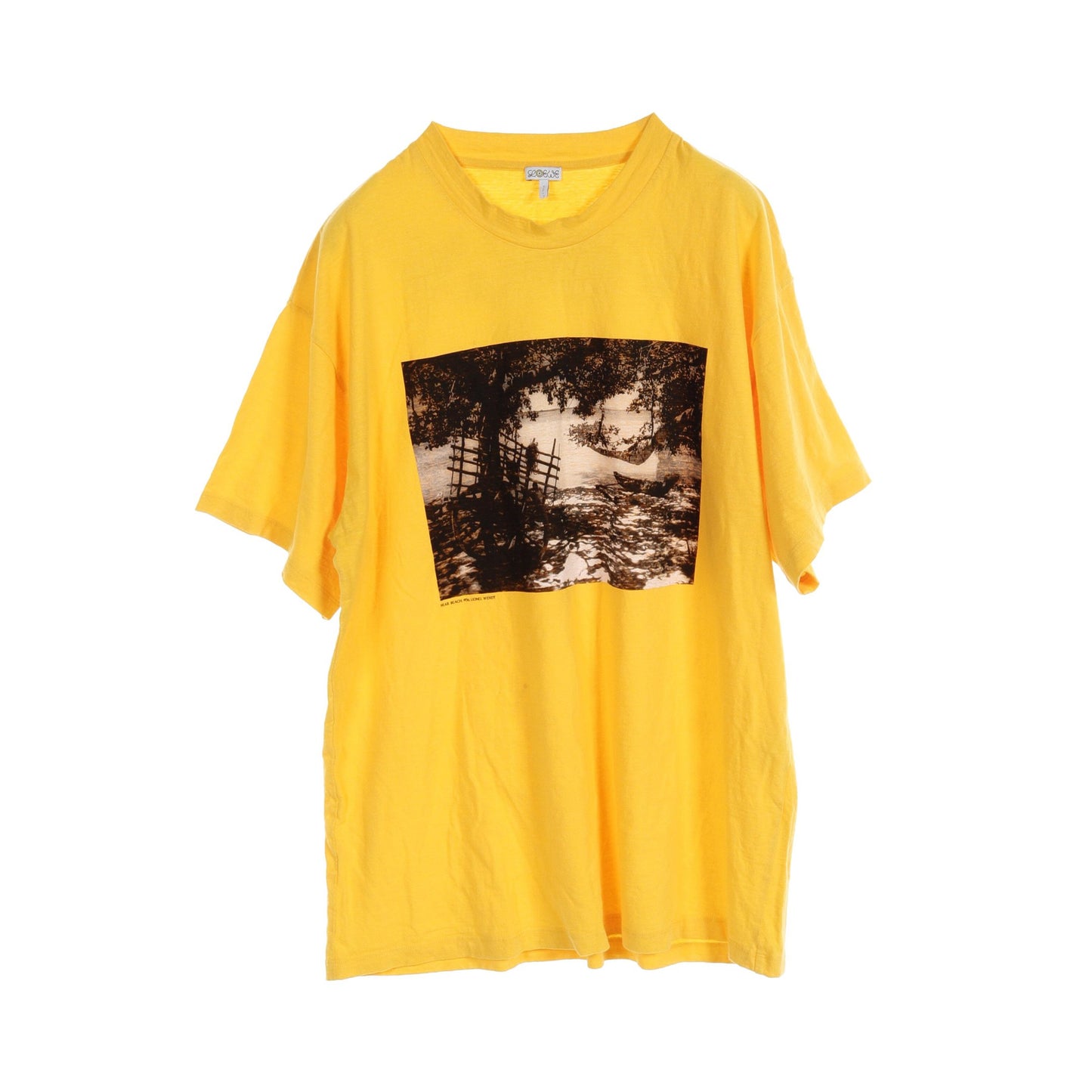 eye nature Tシャツ クルーネック 半袖 コットン イエロー マルチカラー ロエベ トップス LOEWE