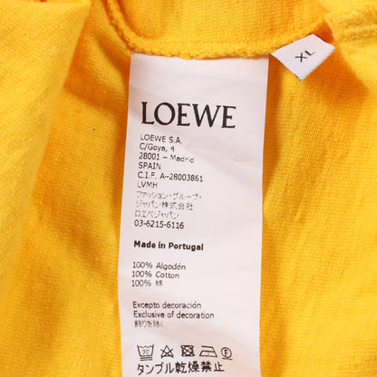 eye nature Tシャツ クルーネック 半袖 コットン イエロー マルチカラー ロエベ トップス LOEWE