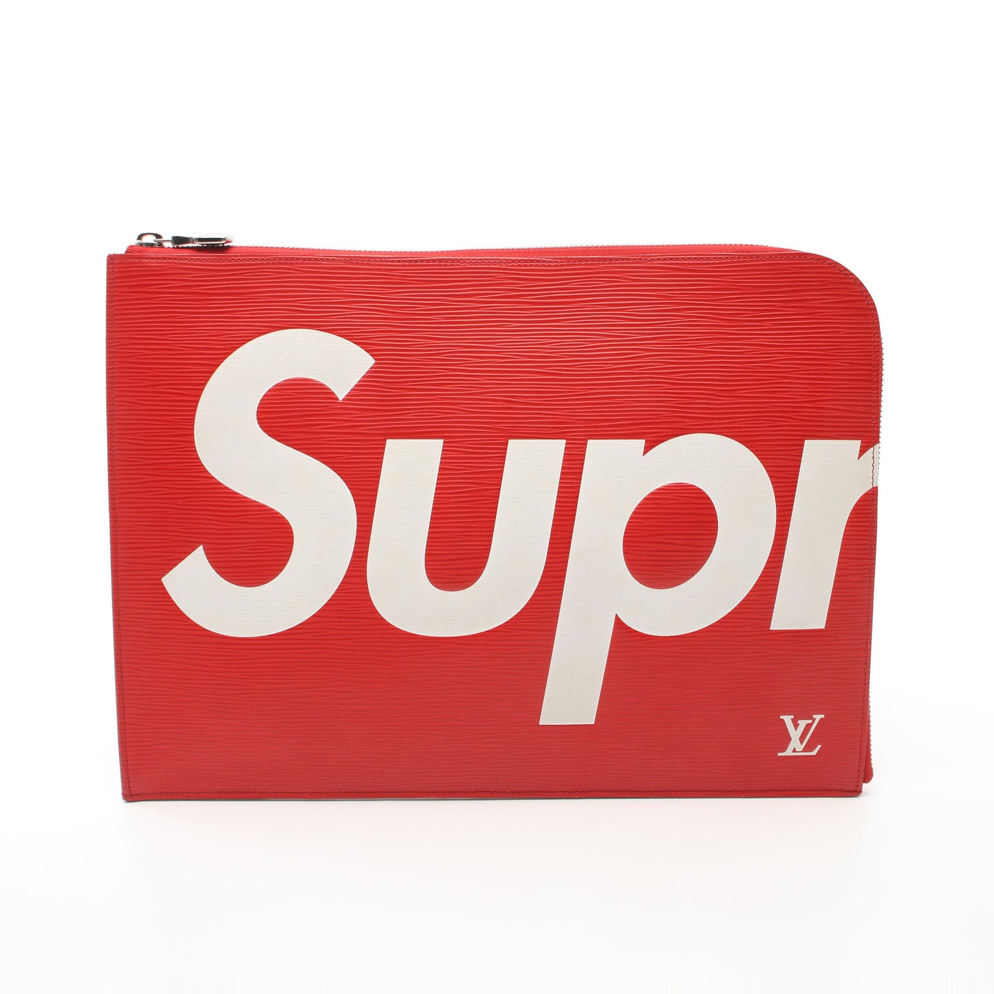 LOUIS VUITTON × SUPREME ポシェットジュールGM エピ クラッチバッグ レザー レッド ホワイト ルイヴィトン バッグ LOUIS VUITTON