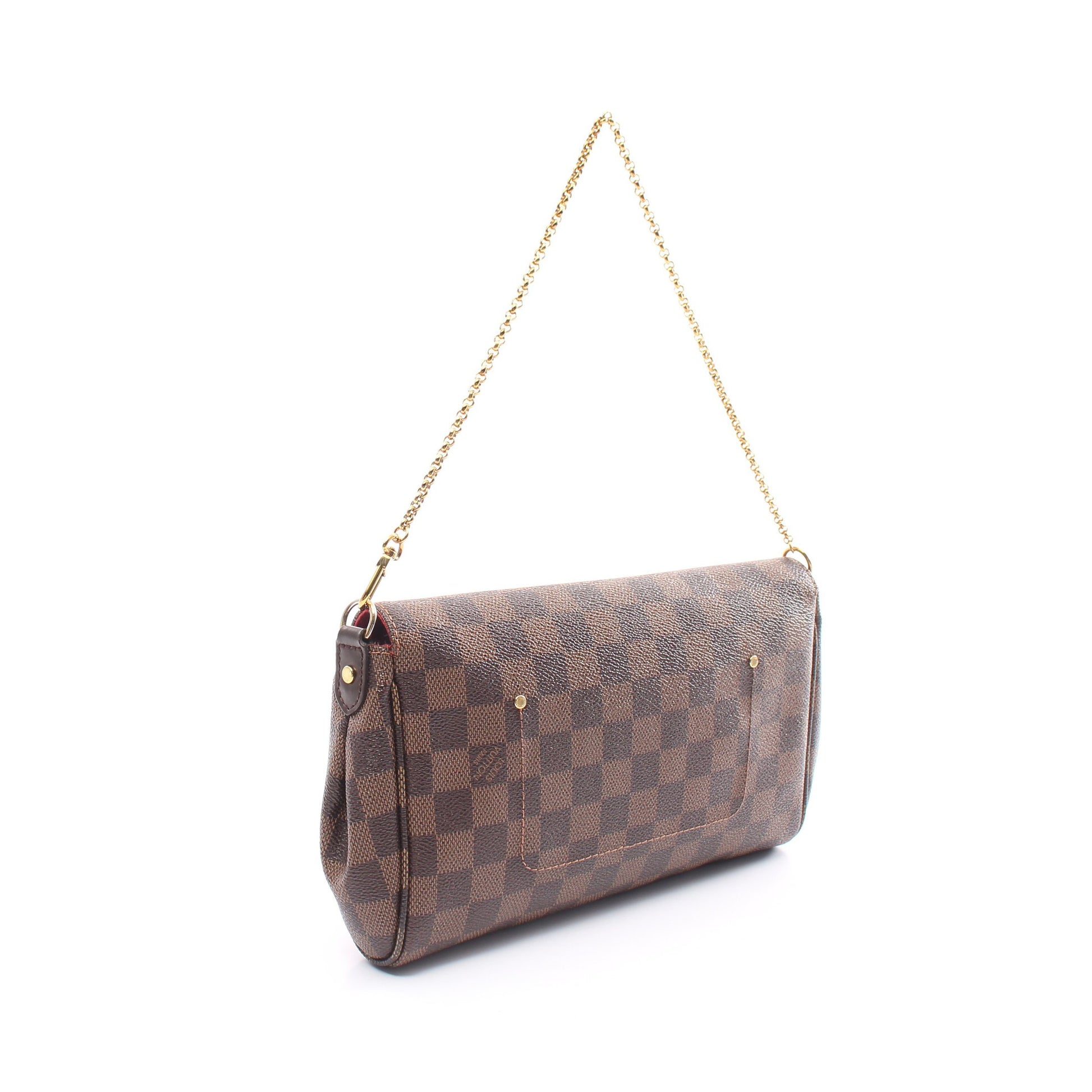 フェイボリットMM ダミエエベヌ チェーンハンドバッグ PVC レザー ブラウン 2WAY ルイヴィトン バッグ LOUIS VUITTON