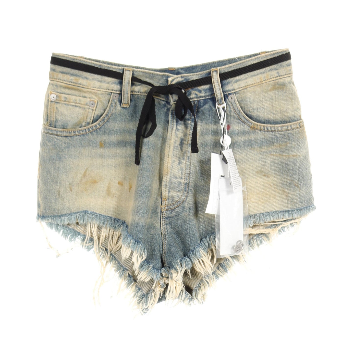 DISTRESSED DENIM SHORTS DIRTY WASH ショート デニムパンツ コットン インディゴブルー ヴィンテージ加工 メゾンマルジェラ ボトムス Maison Margiela