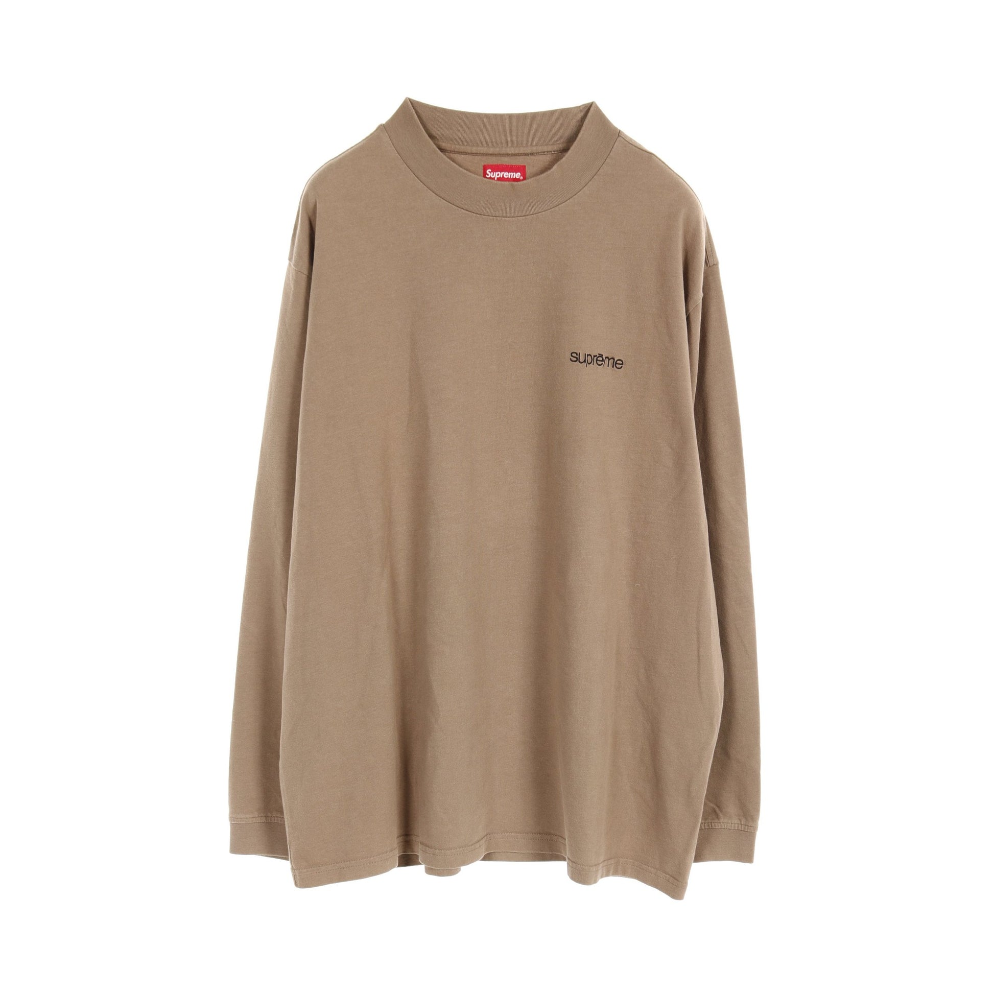 Mock Neck L/S Top Tシャツ 長袖 コットン グレーブラウン 22AW シュプリーム トップス Supreme