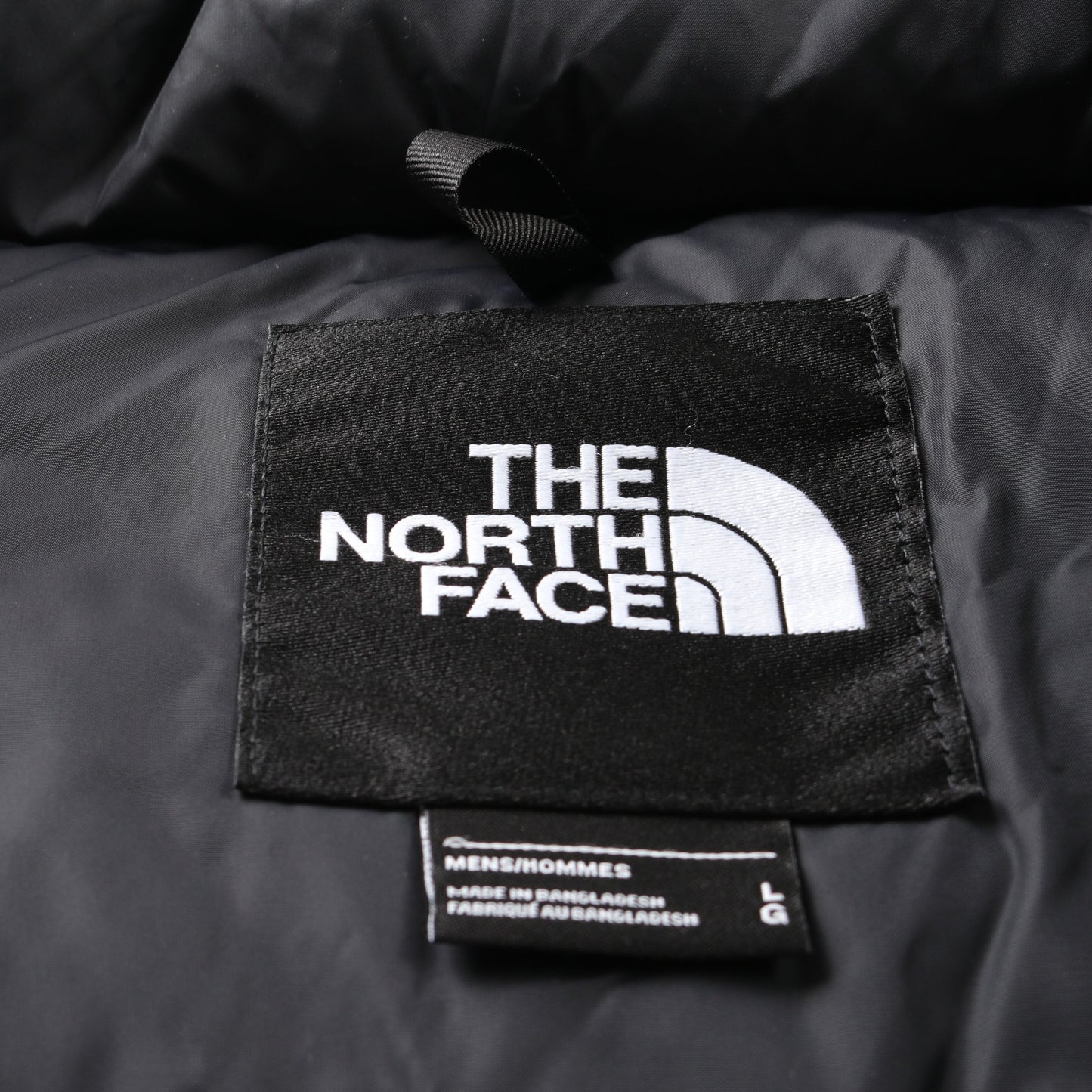 1996 RETRO NUPTSE JACKET ダウンジャケット ナイロン ライトベージュ ブラック フード付き ザノースフェイス アウター THE NORTH FACE