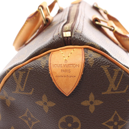 スピーディ30 モノグラム ハンドバッグ PVC レザー ブラウン ルイヴィトン バッグ LOUIS VUITTON