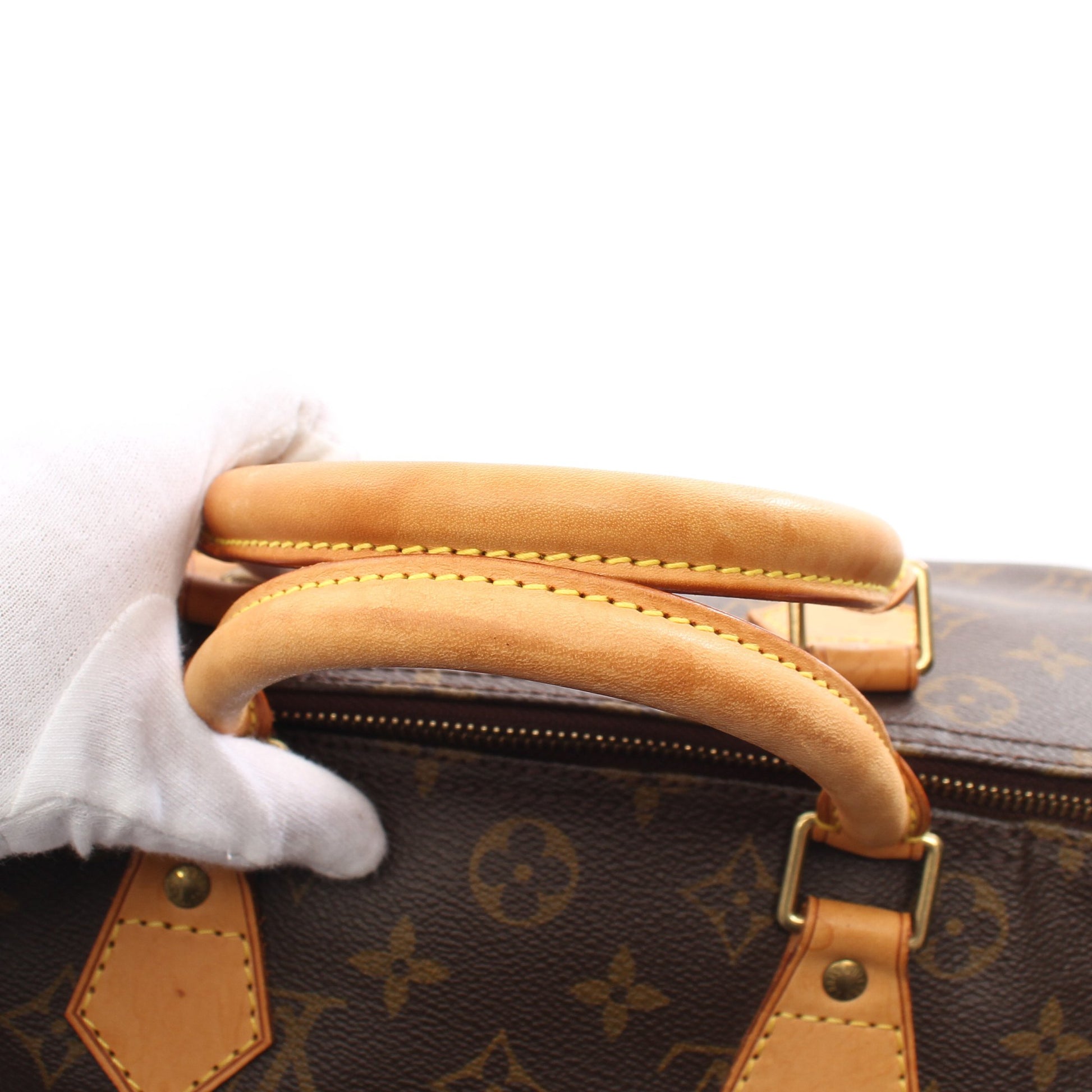 スピーディ30 モノグラム ハンドバッグ PVC レザー ブラウン ルイヴィトン バッグ LOUIS VUITTON