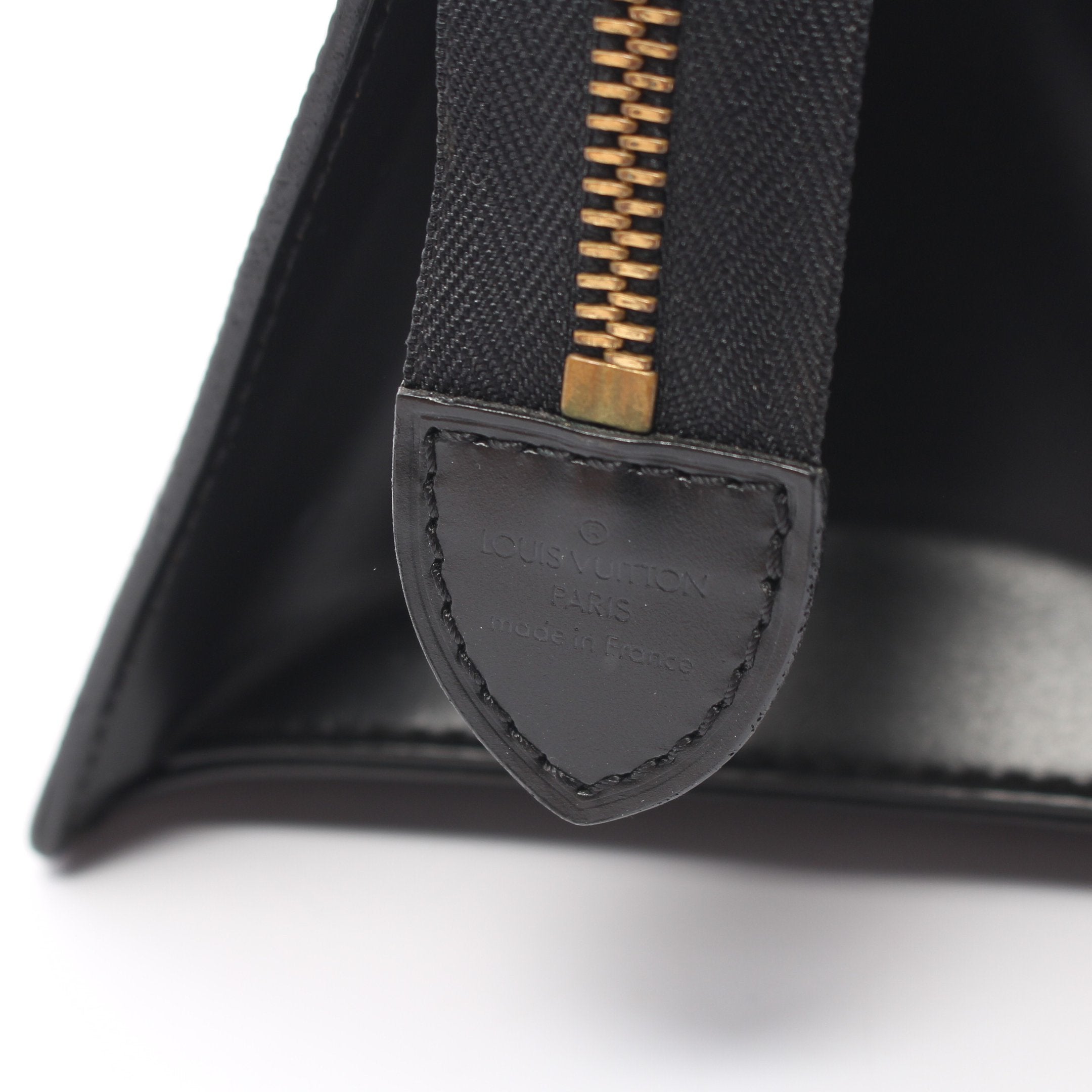 【LOUIS VUITTON】90s サック　トリアングル　エピ サック トリアングル エピ ノワール ハンドバッグ レザー ブラック