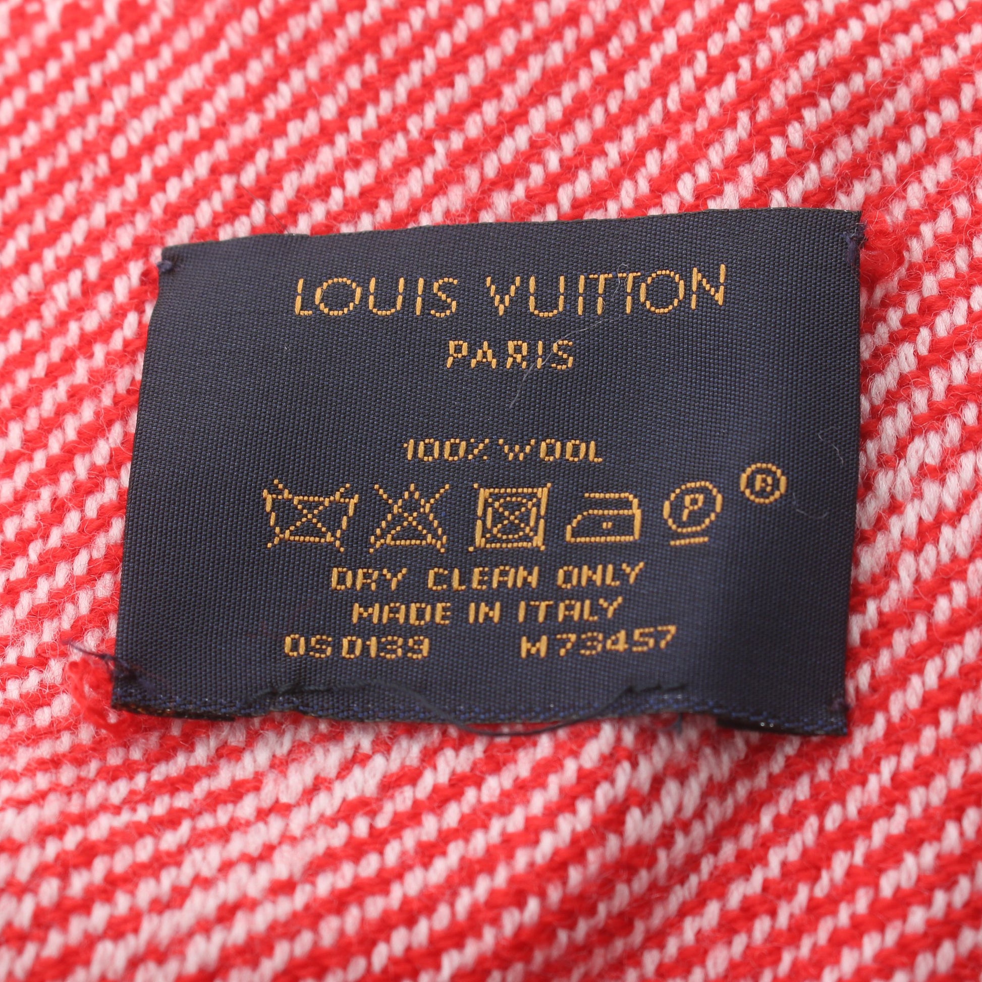 エシャルプ モノグラム コージー マフラー ストール ウール レッド ルイヴィトン 財布・小物 LOUIS VUITTON