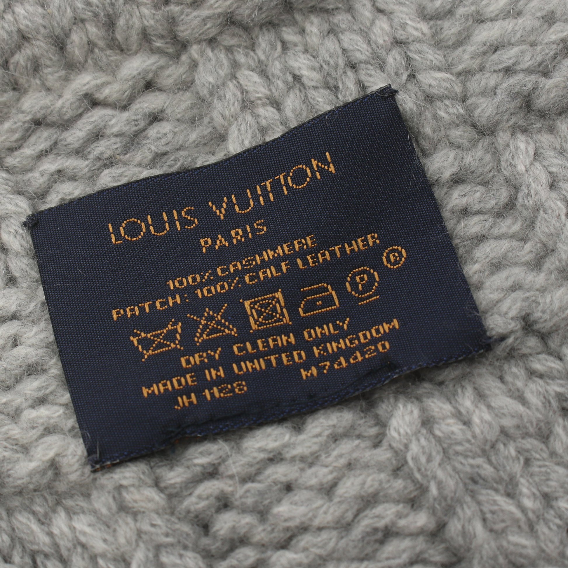 エシャルプ ヘルシンキ グリクレール マフラー カシミヤ グレー ルイヴィトン 財布・小物 LOUIS VUITTON