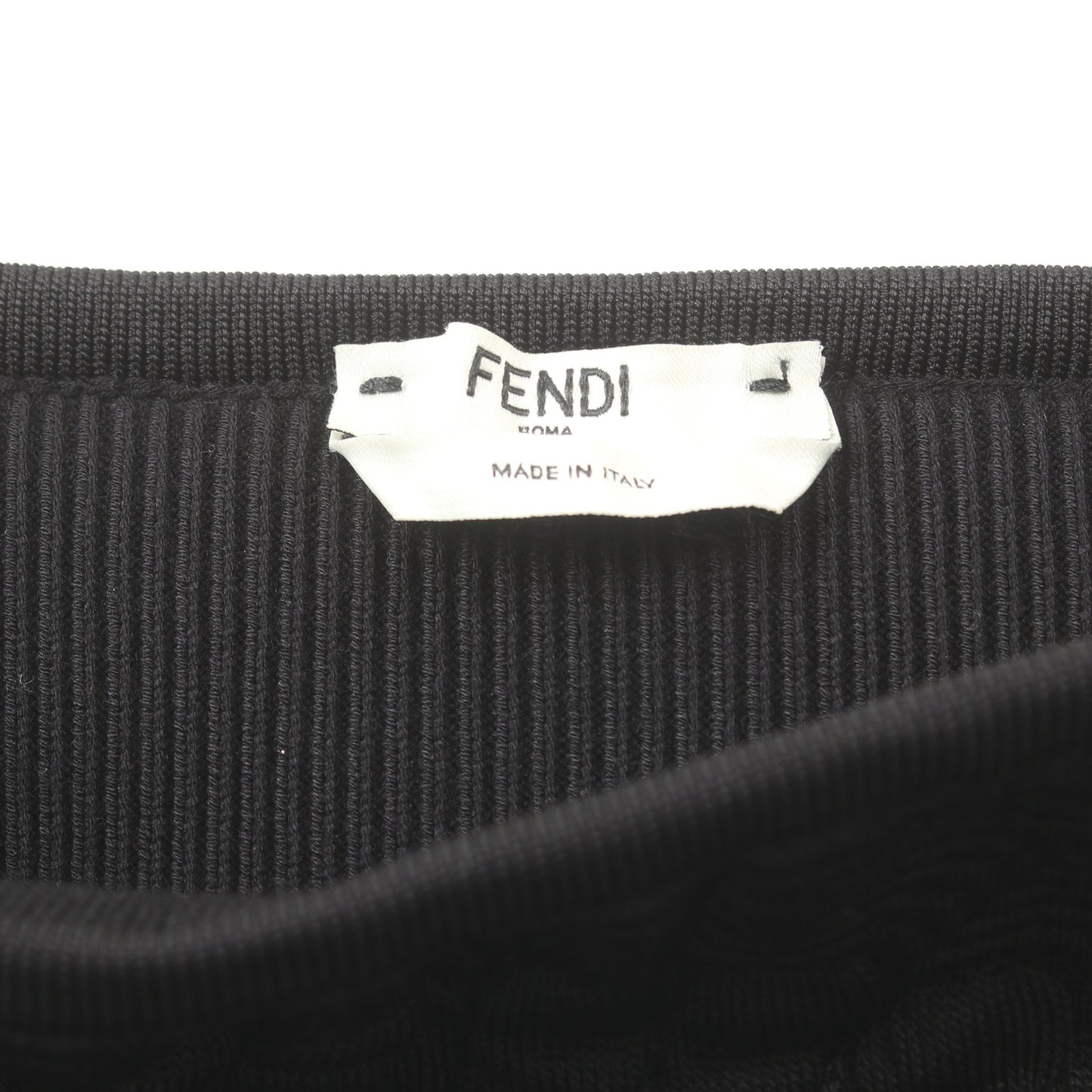 スカート エンボス ボタニカル柄 レーヨン ブラック フェンディ ボトムス FENDI