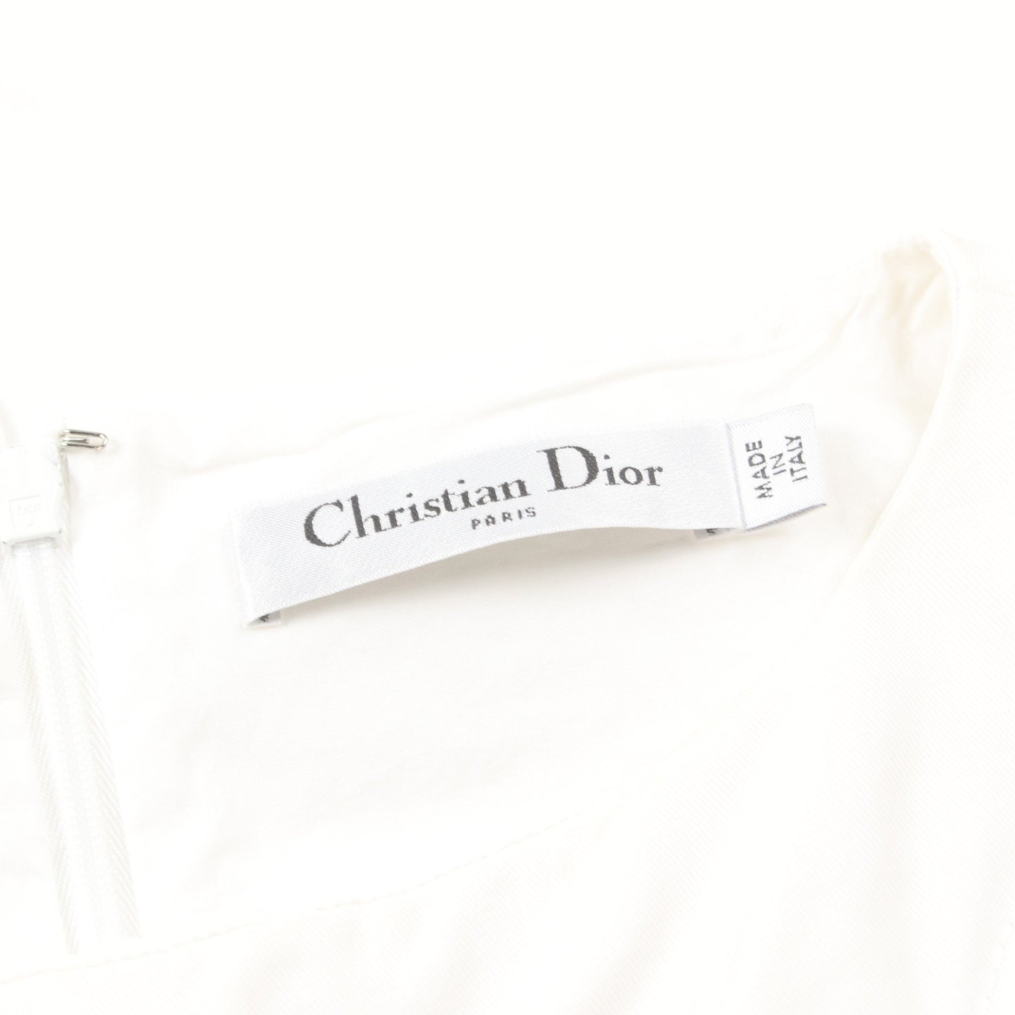 BEE刺繍 ワンピース コットン ホワイト キルティング クリスチャンディオール ワンピース Christian Dior