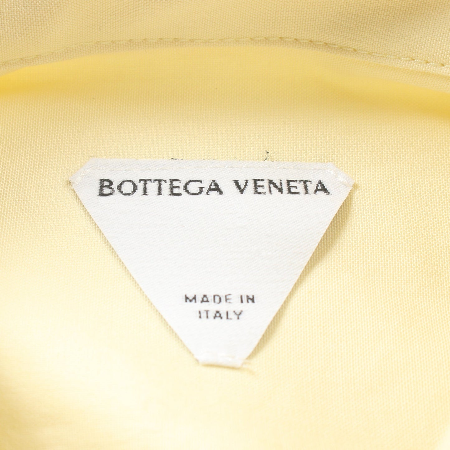 オーバーサイズ シャツ コットン ライトイエロー ボッテガヴェネタ トップス BOTTEGA VENETA