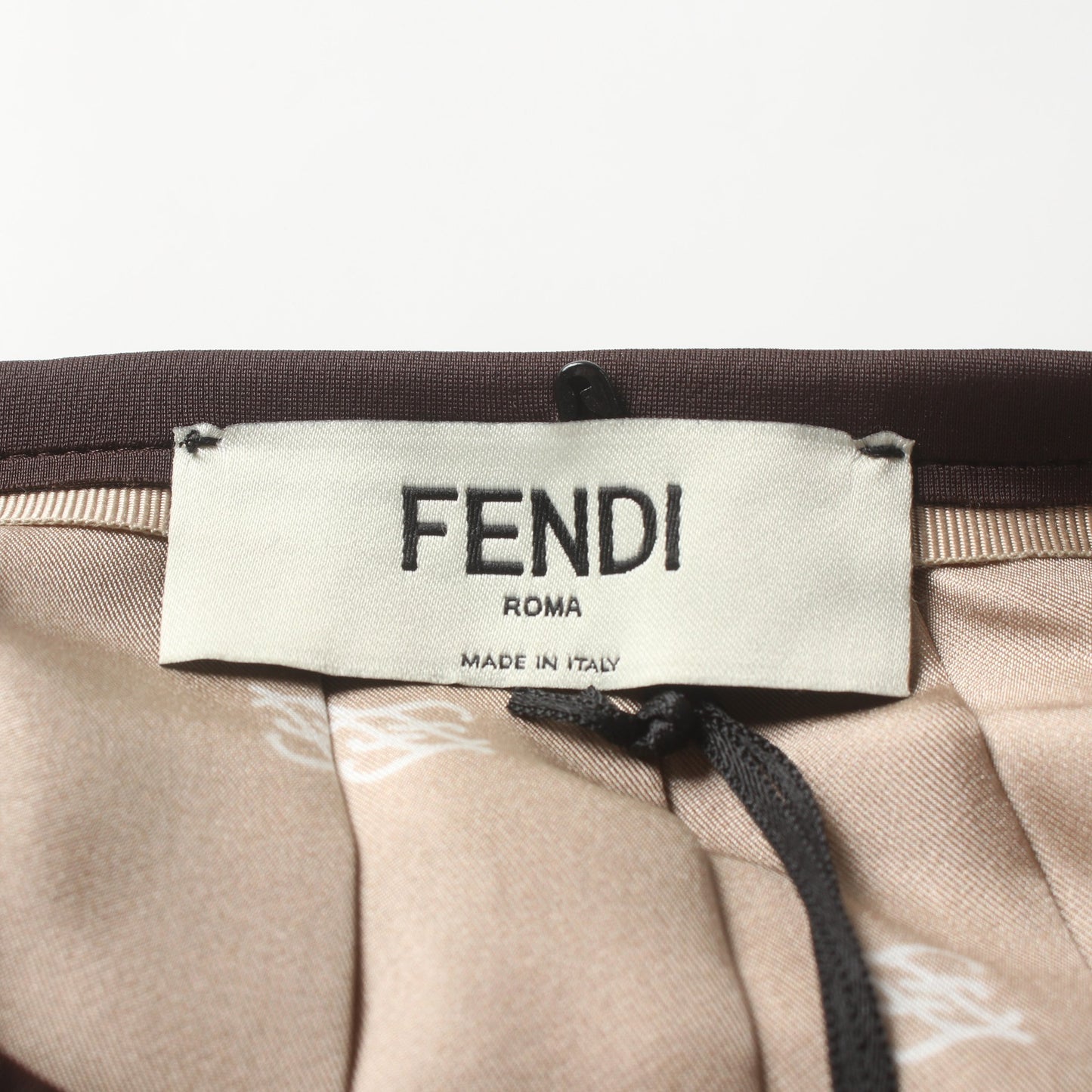 スカート シルク ベージュ マルチカラー 切替 フェンディ ボトムス FENDI