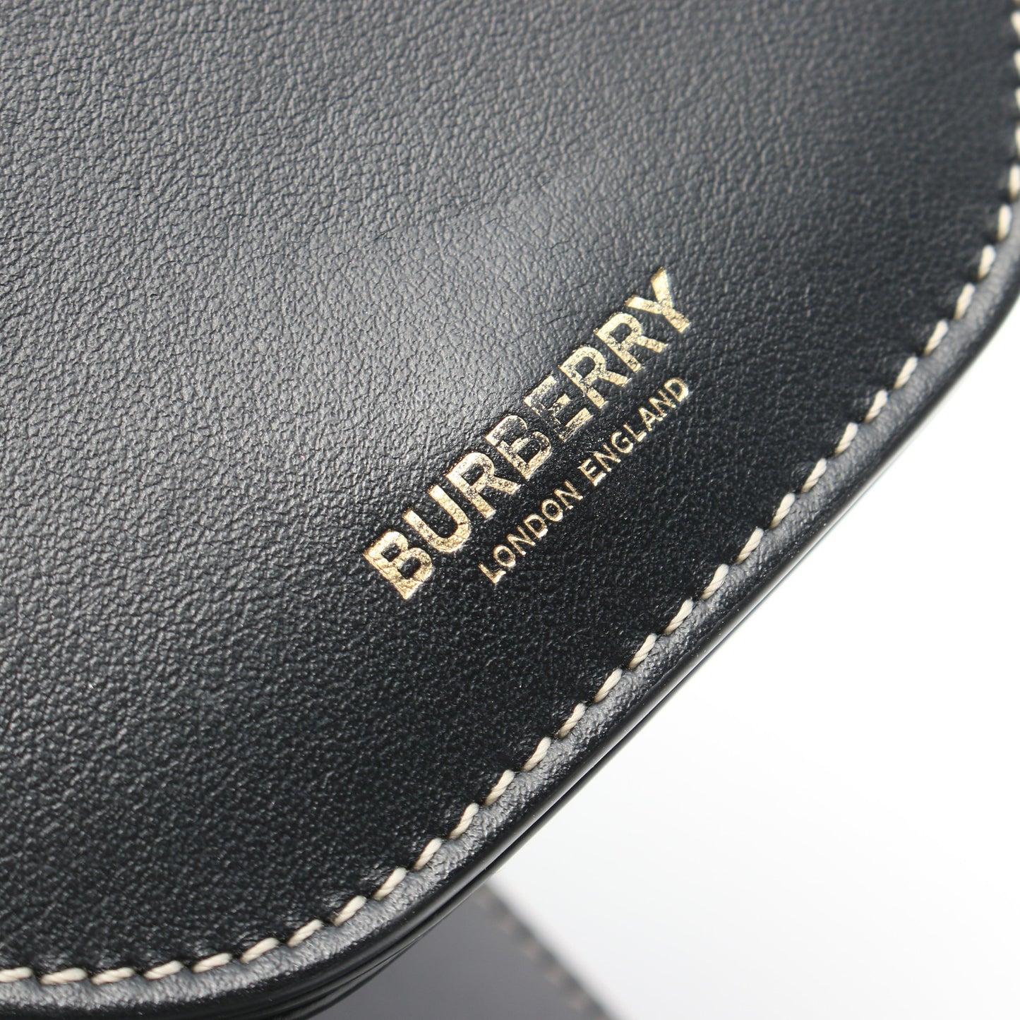 オリンピア ダブル ベルトバッグ ボディバッグ レザー ブラック 2WAY バーバリー バッグ BURBERRY