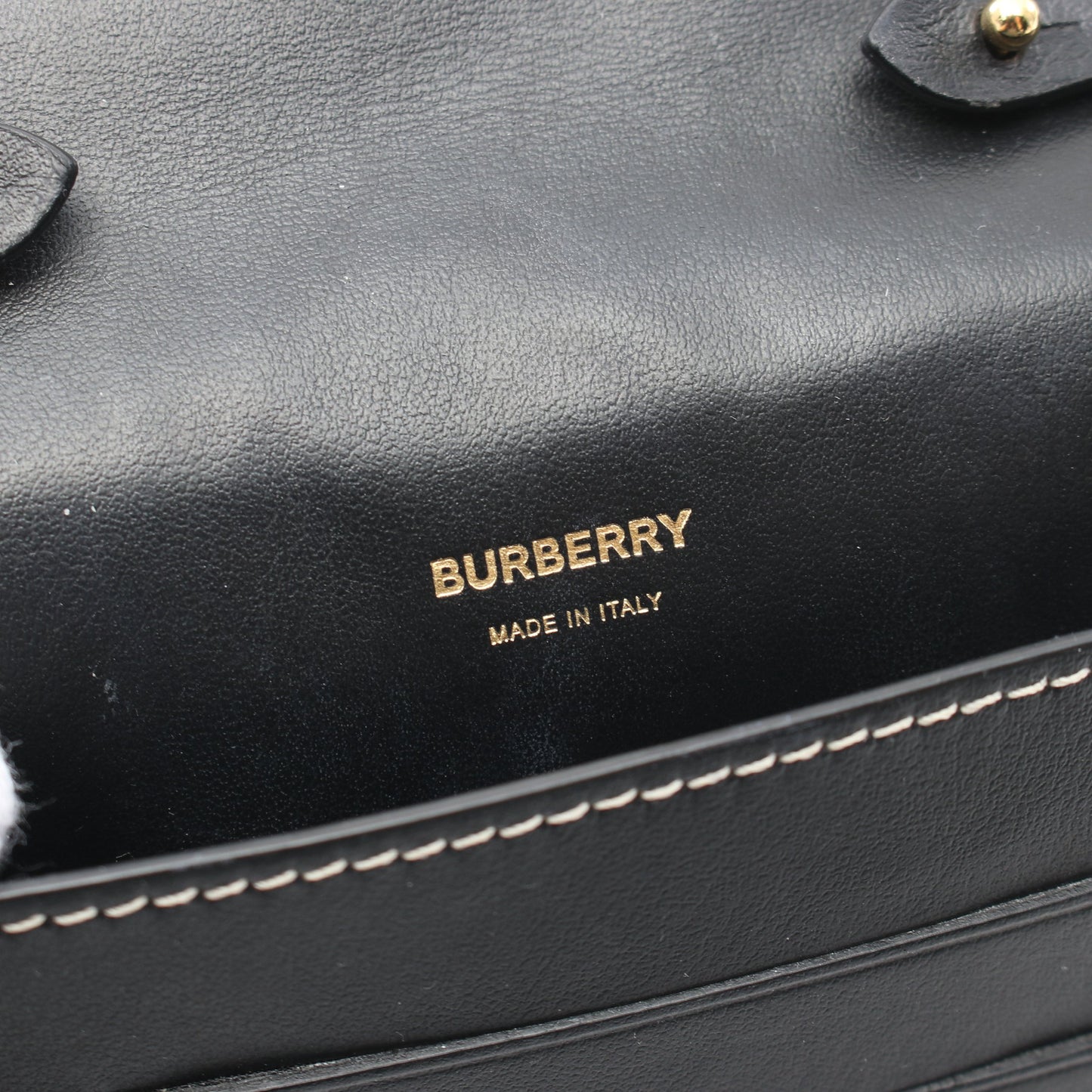 オリンピア ダブル ベルトバッグ ボディバッグ レザー ブラック 2WAY バーバリー バッグ BURBERRY