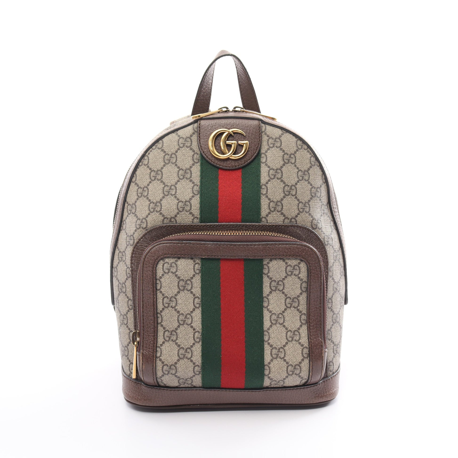 オフィディア GGスプリーム バックパック リュックサック PVC レザー ベージュ マルチカラー グッチ バッグ GUCCI