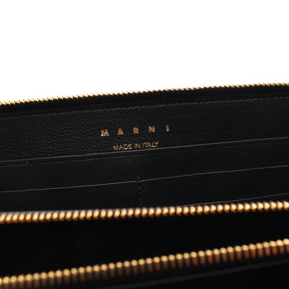 ラウンドファスナー長財布 レザー ブラック マルニ 財布・小物 MARNI