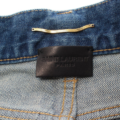 STRAIGHT JEANS デニムパンツ コットン インディゴブルー サンローランパリ ボトムス SAINT LAURENT PARIS