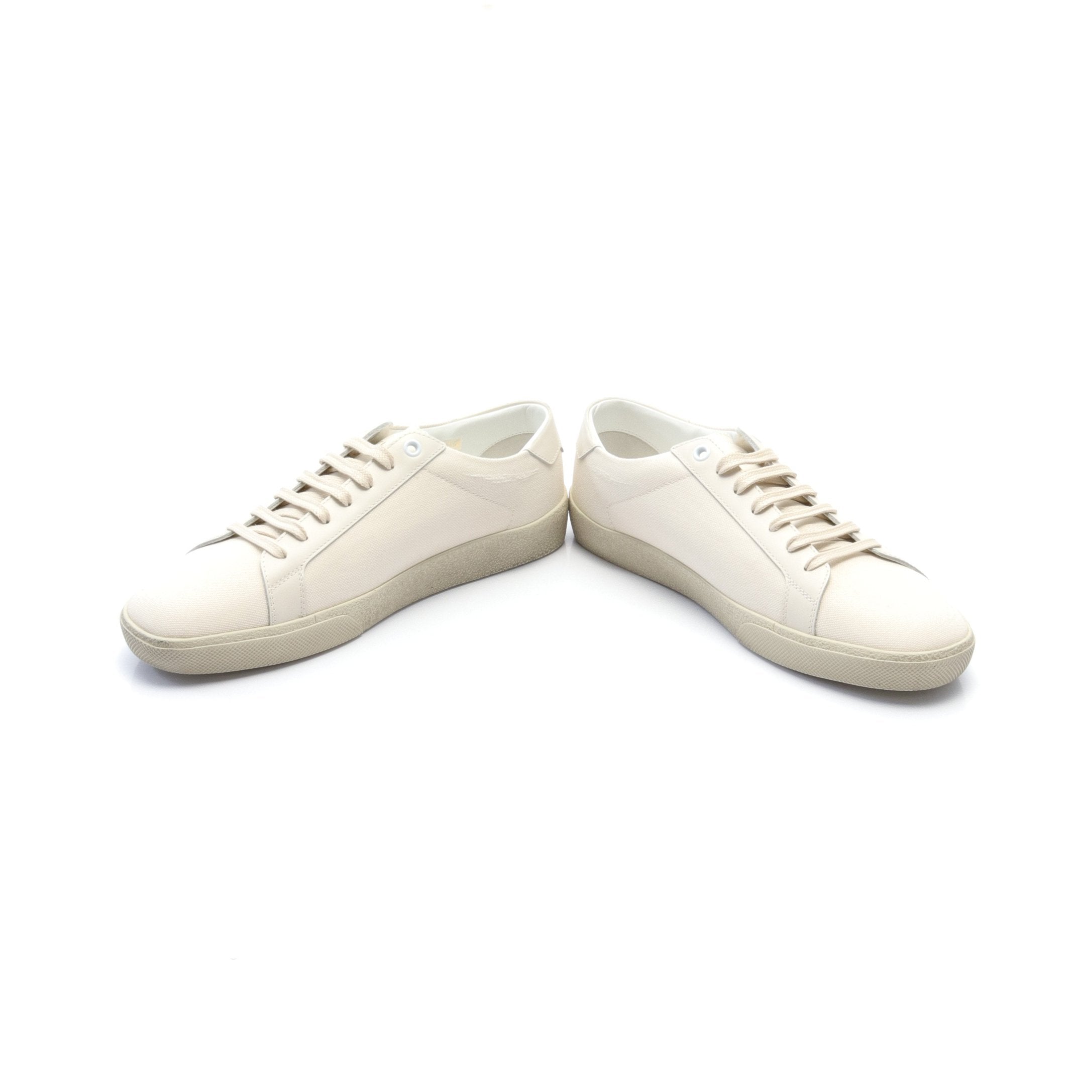 COURT CLASSIC スニーカー キャンバス レザー ライトベージュ サン