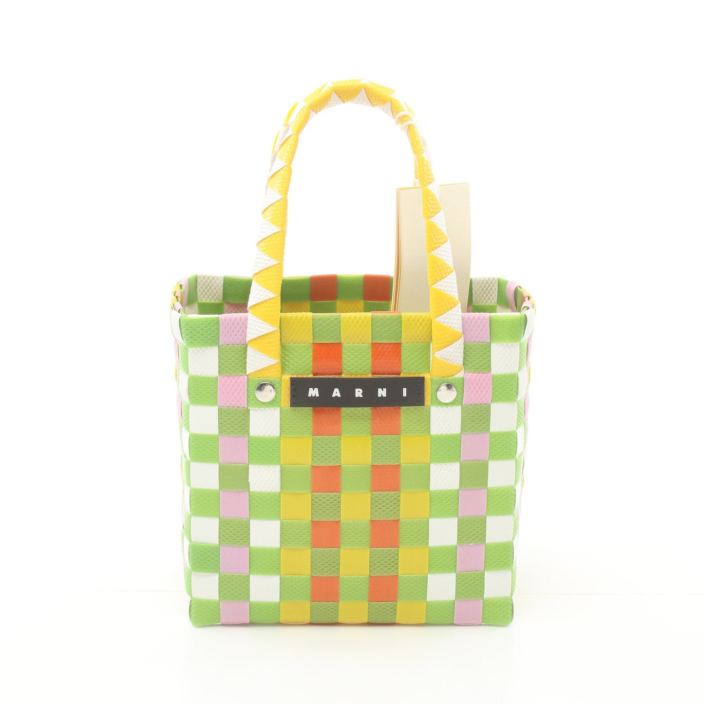 マイクロ バスケットバッグ かごバッグ ハンドバッグ ポリプロピレン レザー マルチカラー キッズ マルニ バッグ MARNI