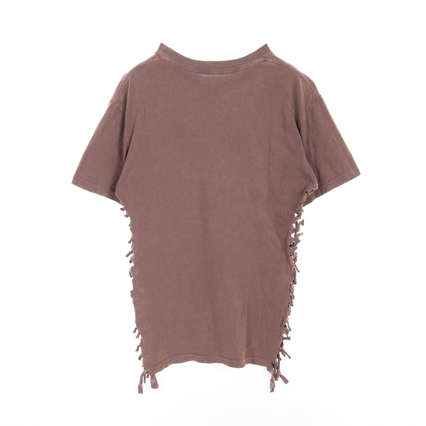 OVERDYED SIDE SHIRRING TEE Tシャツ コットン ブラウン 21SS フミカウチダ トップス FUMIKA UCHIDA